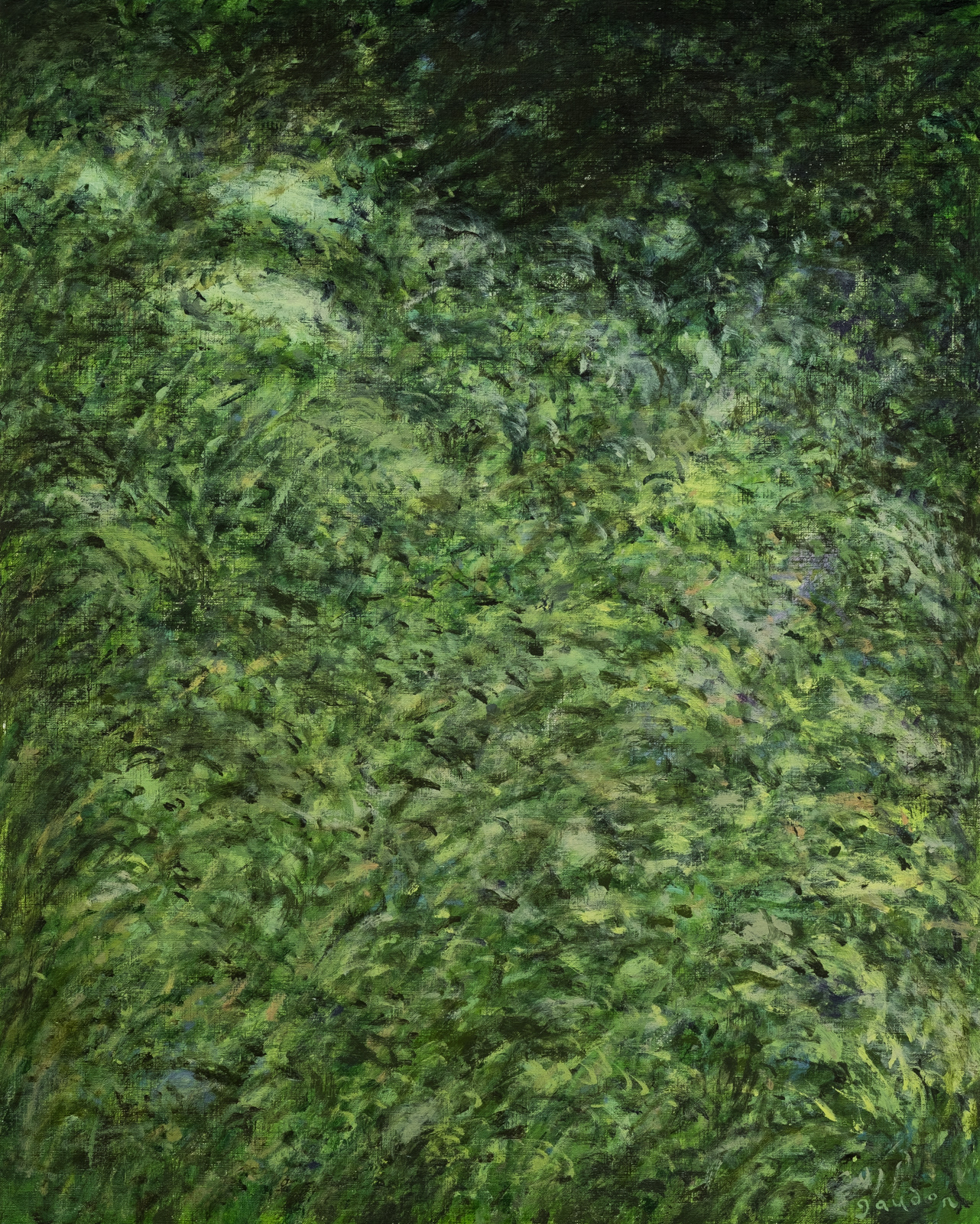 Wildflowers, lush (2023), acrylic on cellulose, 19 x 24 inches