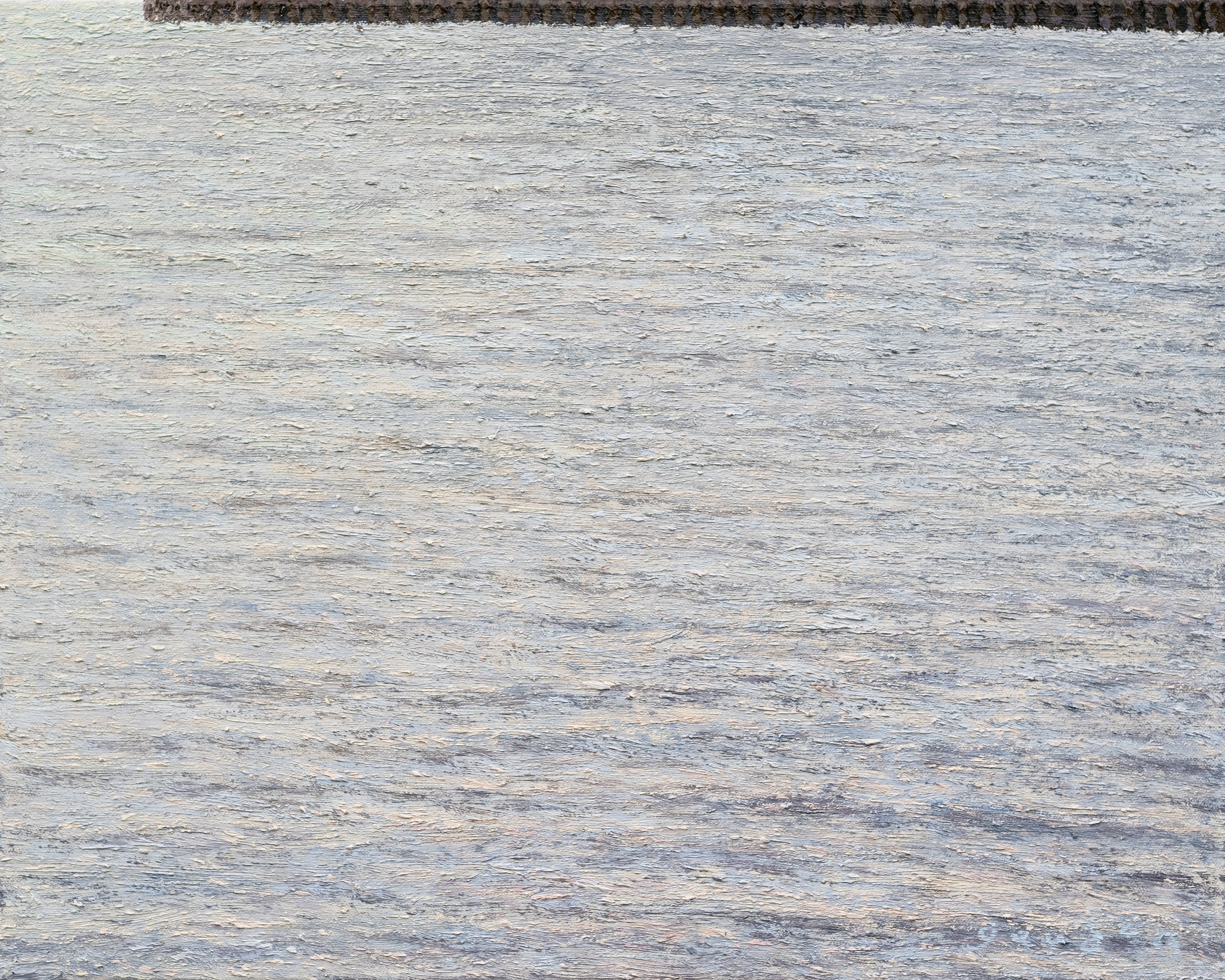 Lake Huron, sunset (2022), oil on canvas, 20x16in