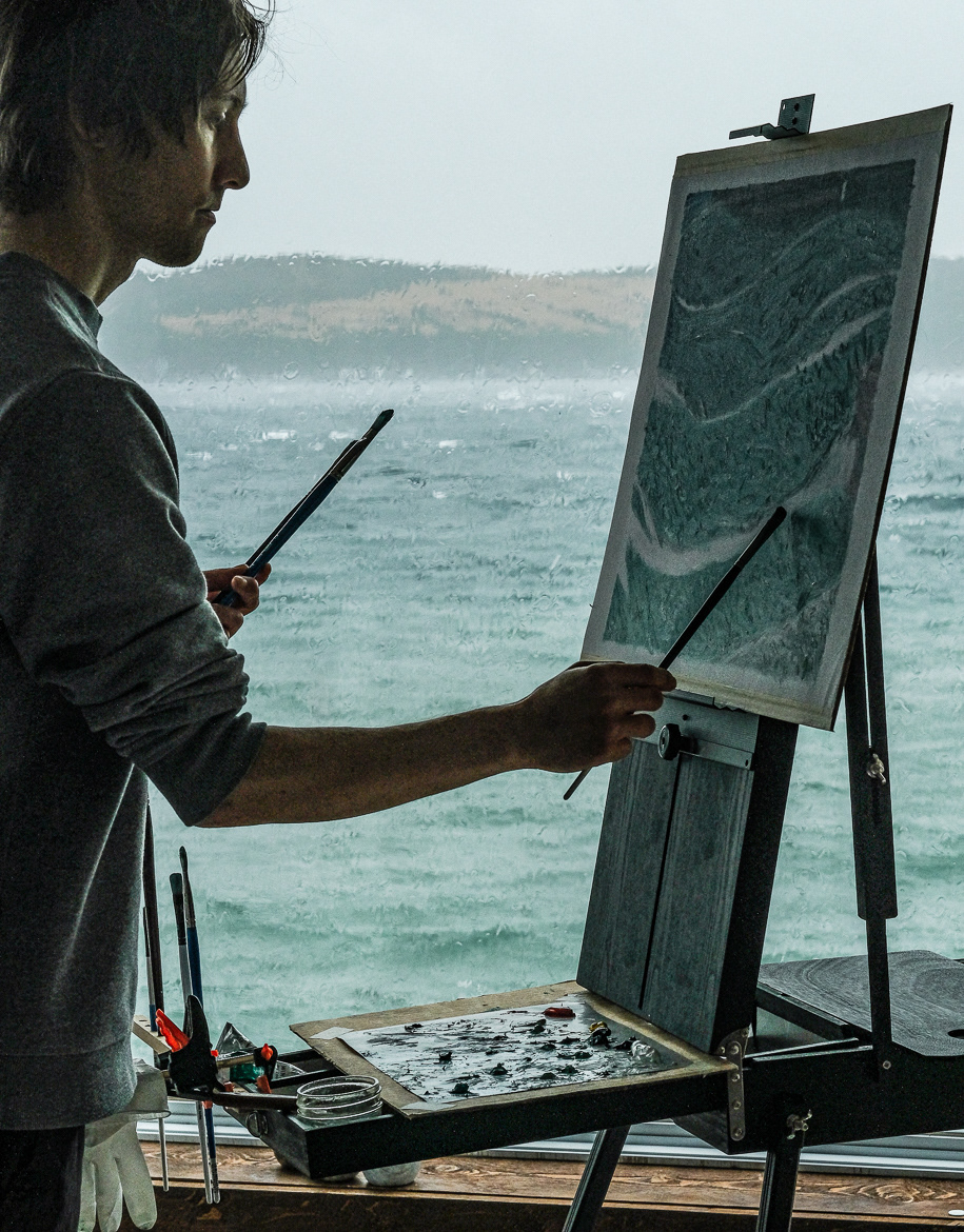 Working in Bareneed, Newfoundland, Canada