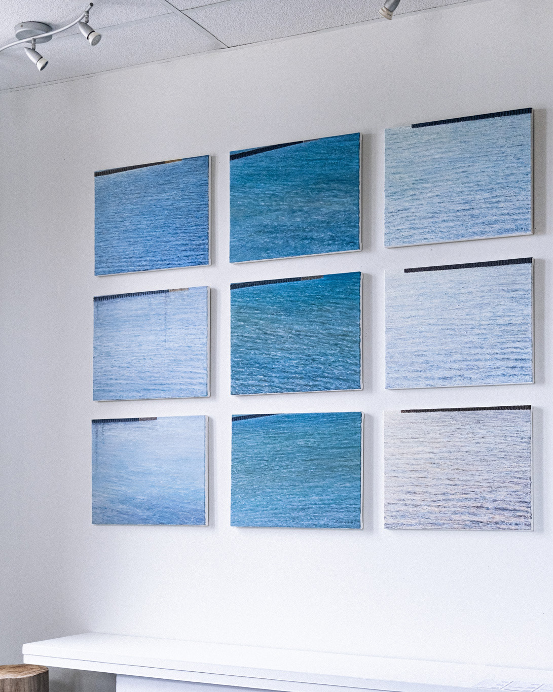 Lake Huron, sunshine. Exhibition detail (2022)