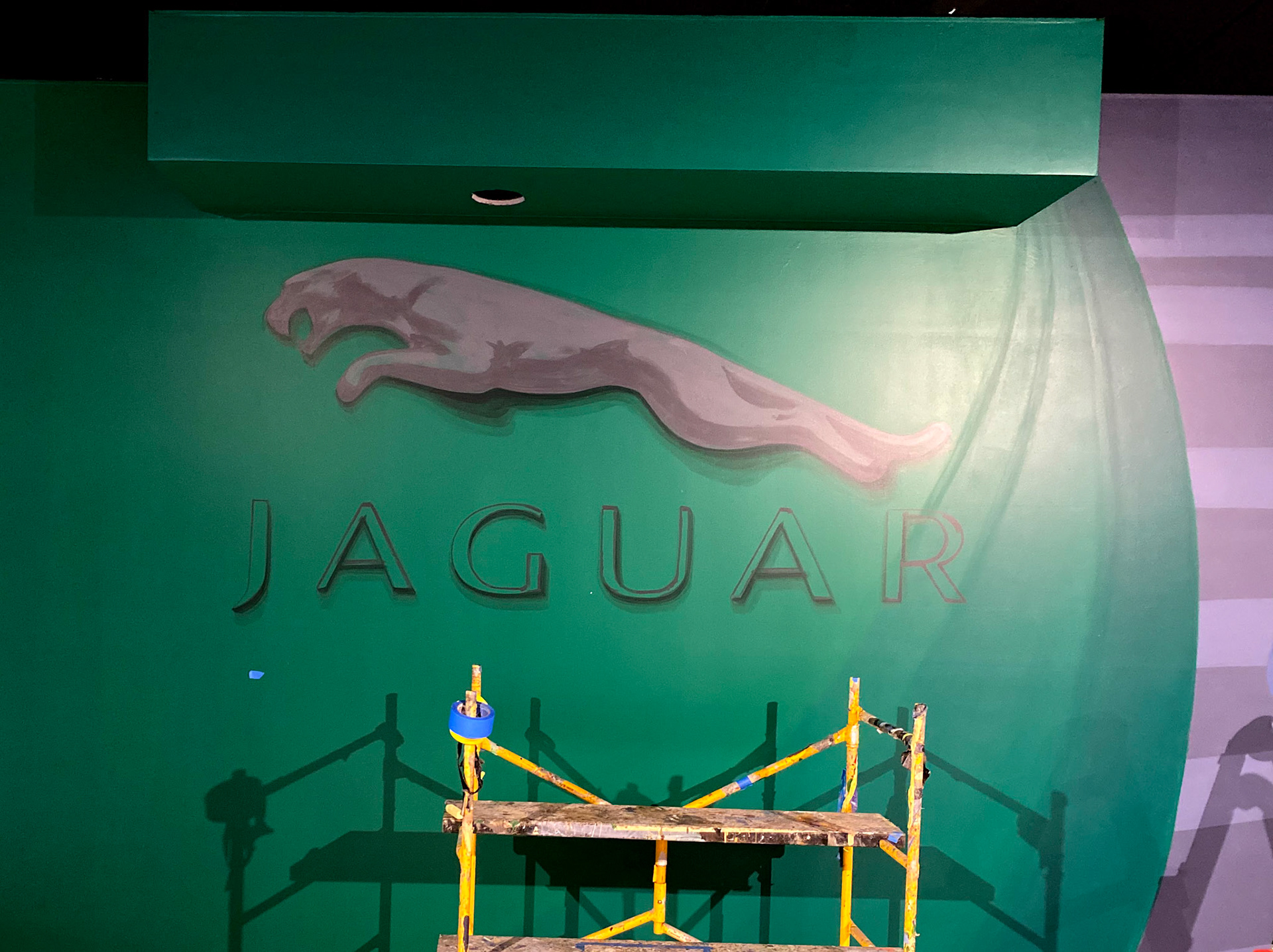 Jaguar Logo Sketch on Wall