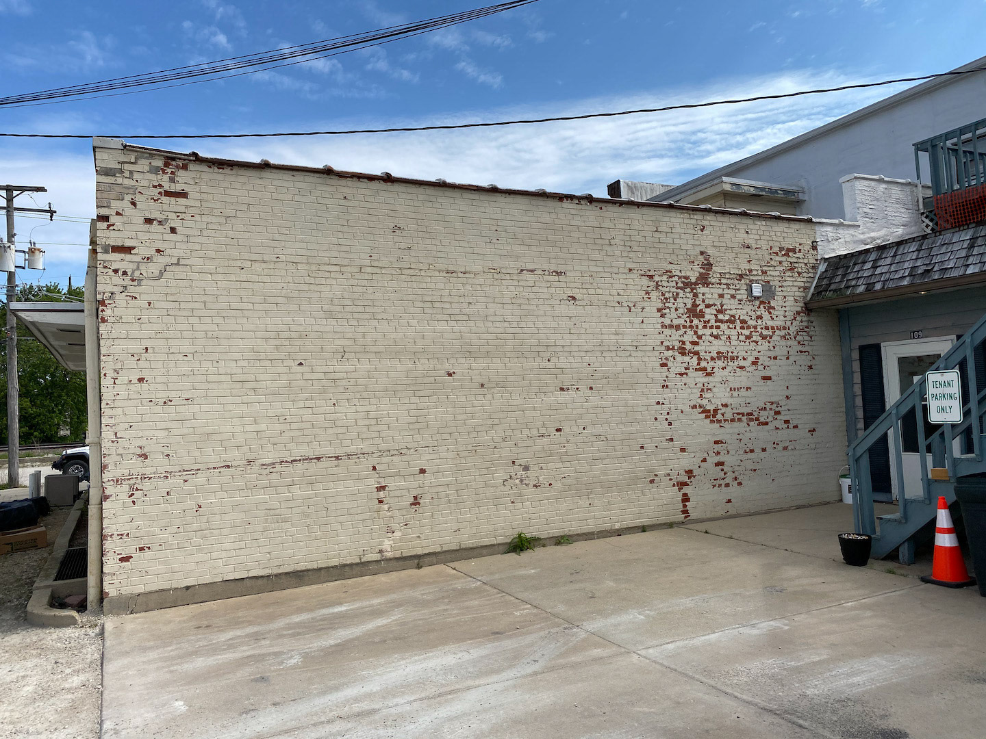 Before hand painted sign mural for pub style restaurant