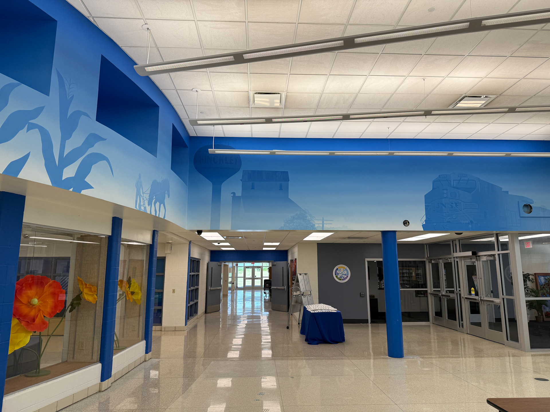 High School Partial mural view