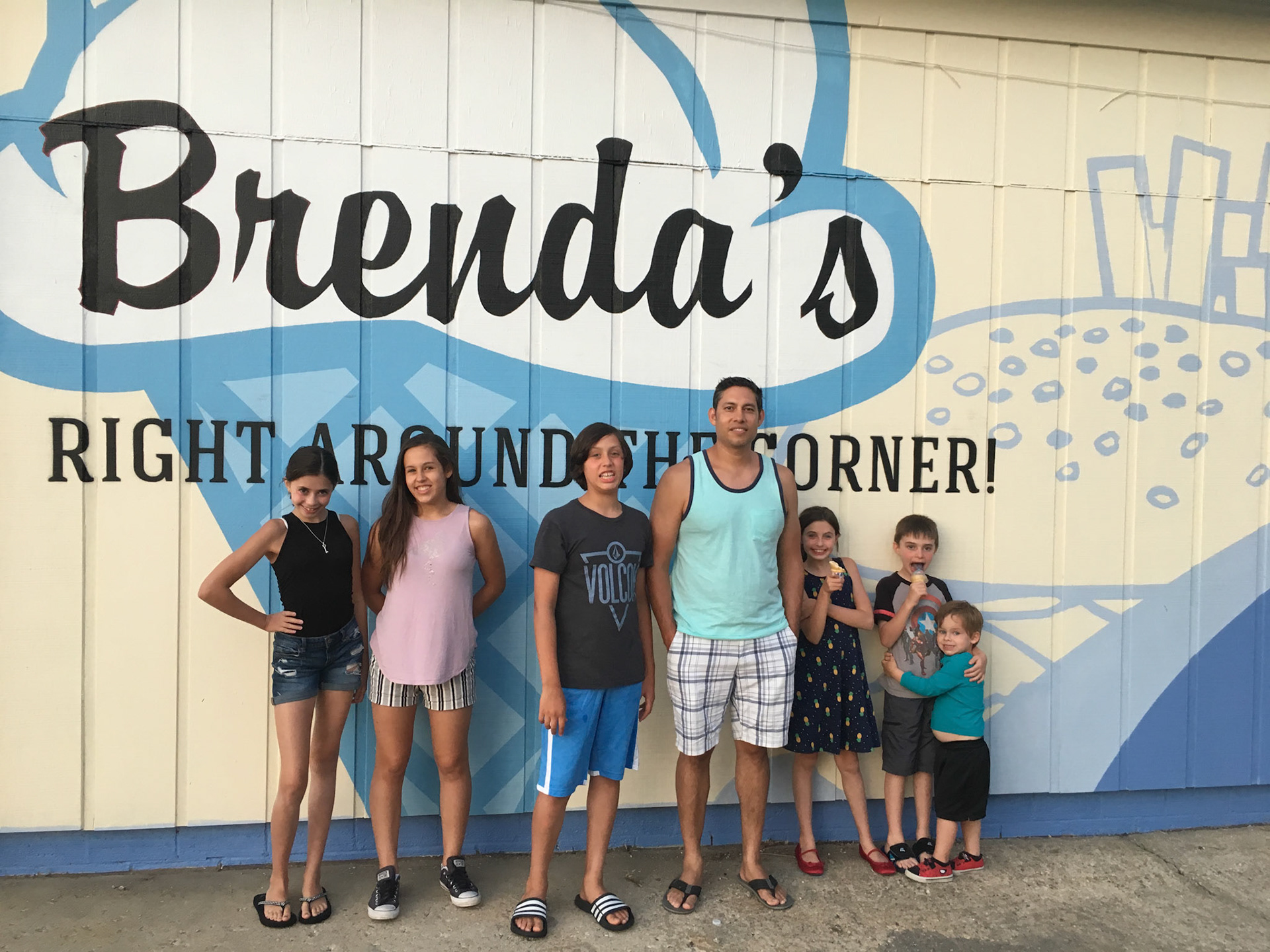 Hand Painted Mural Sign for Ice Cream Diner