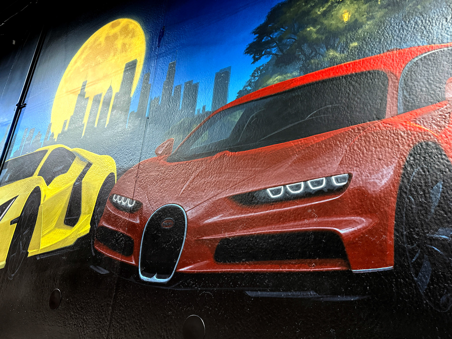 Finished business signage mural section