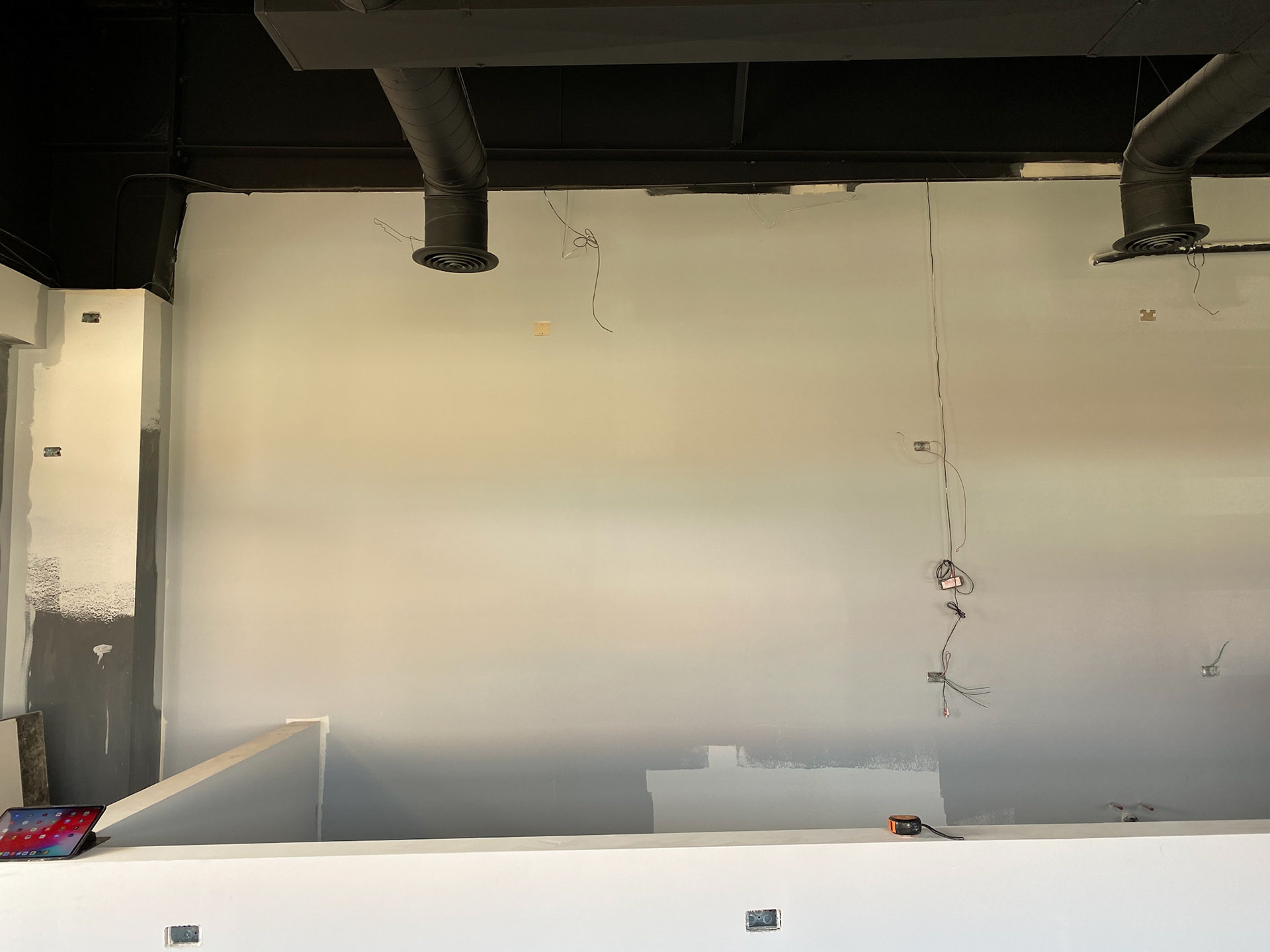 Before  mural installation