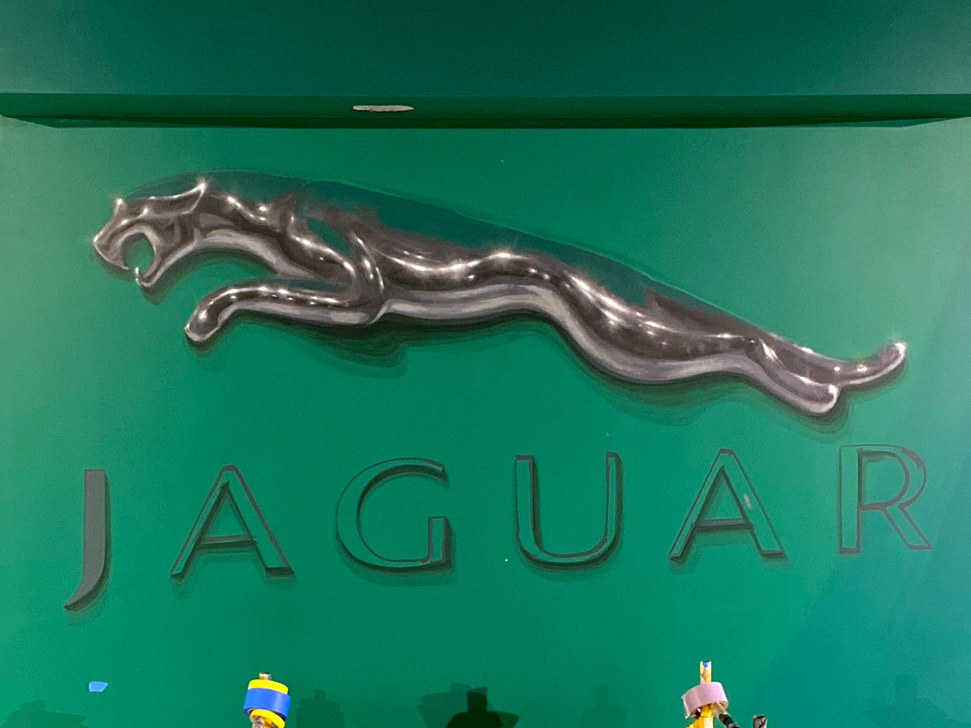 Completed Painted Jaguar Cat in Ultra realistic Chrome