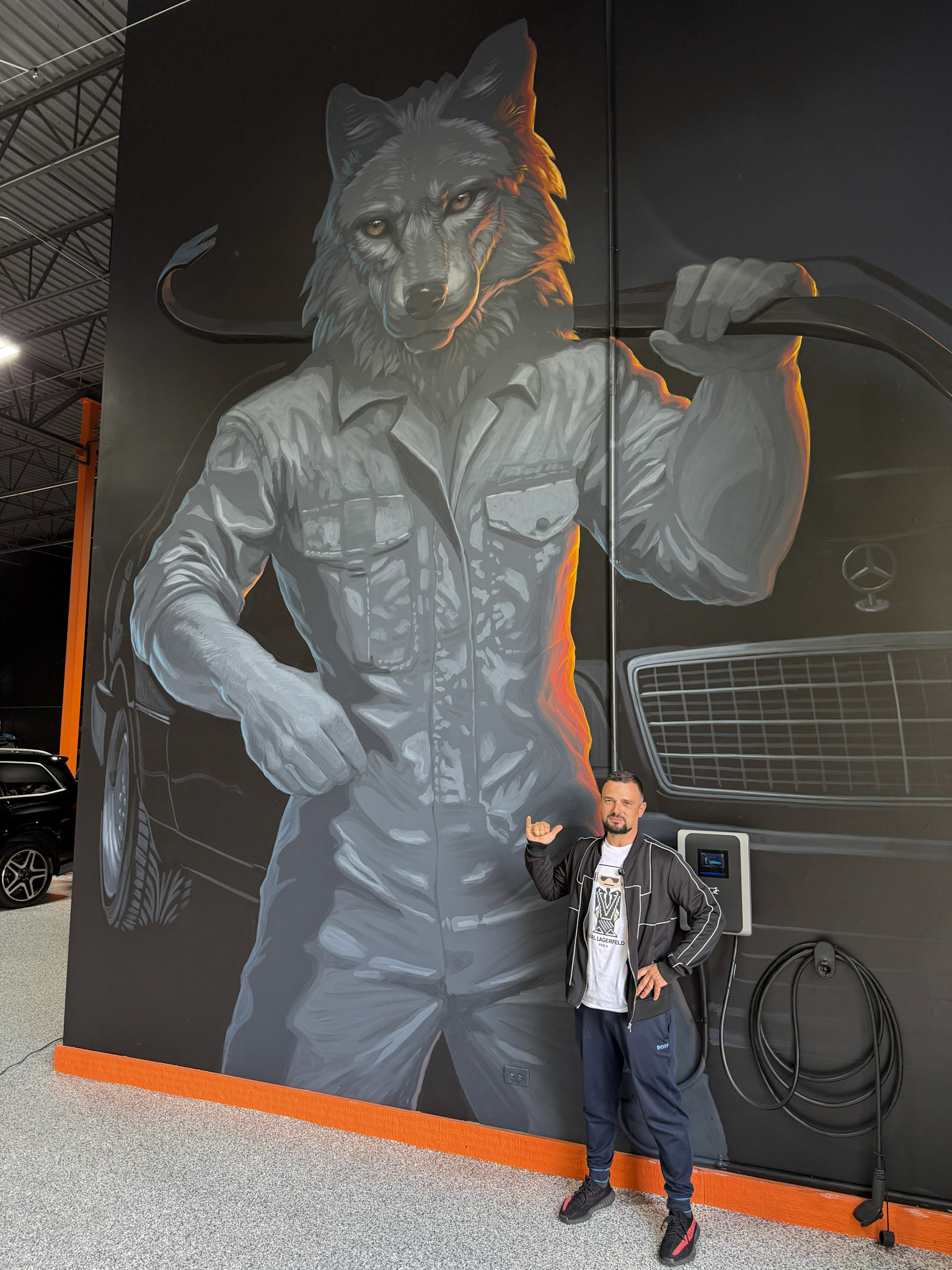 Custom Hand-Painted Signage with Mercedes in Joliet, Illinois