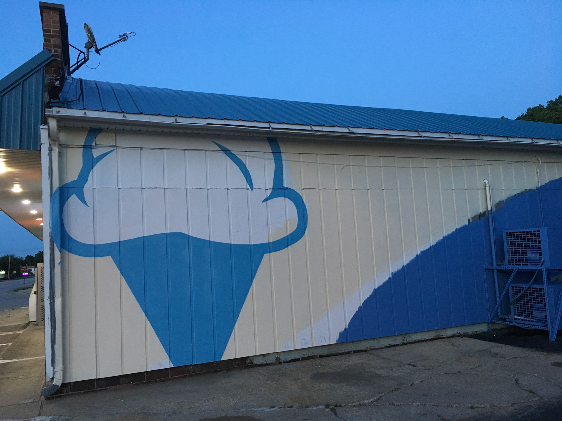 Hand Painted Mural Sign for Ice Cream Diner