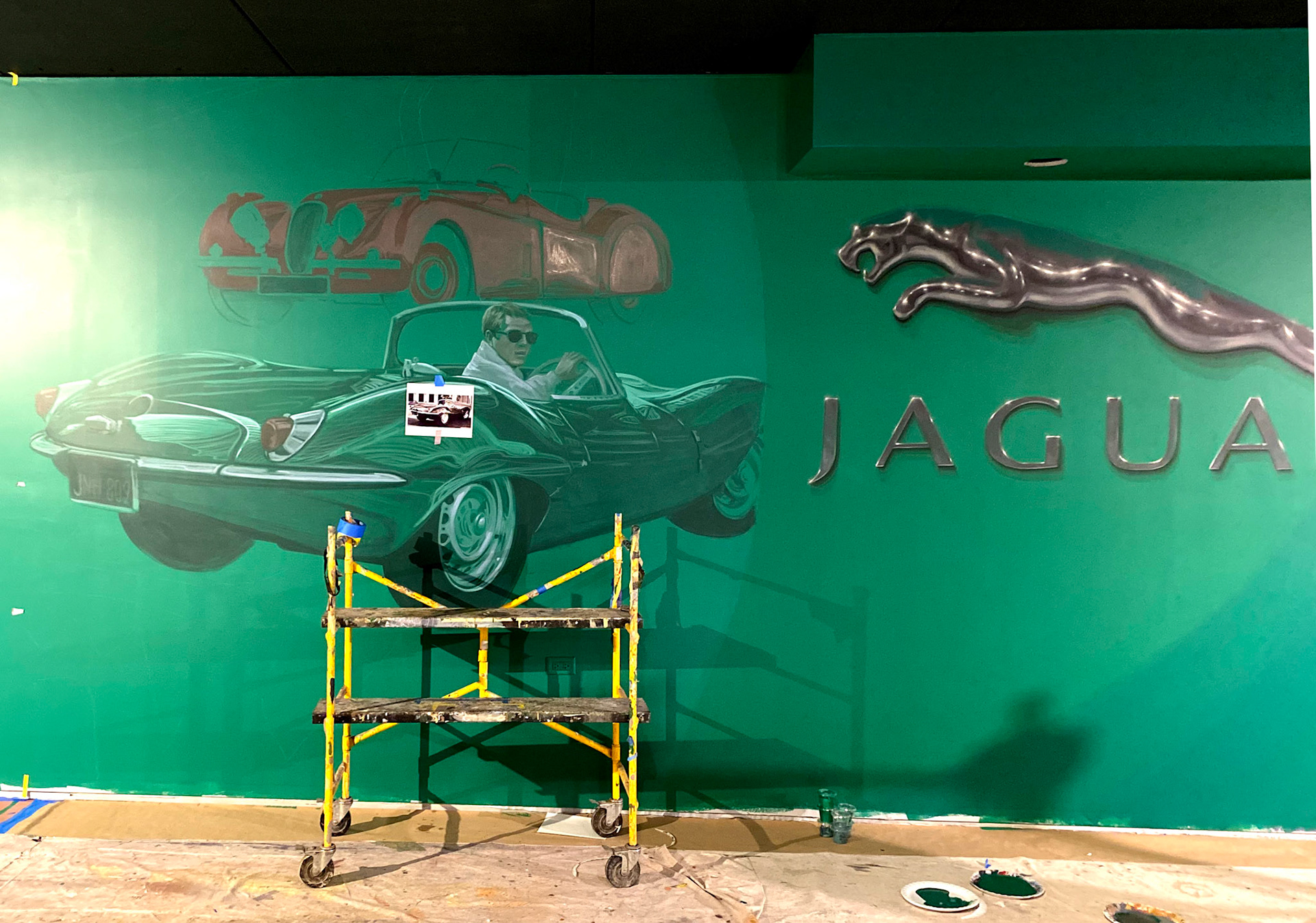 Start on Painted Classic Jaguars