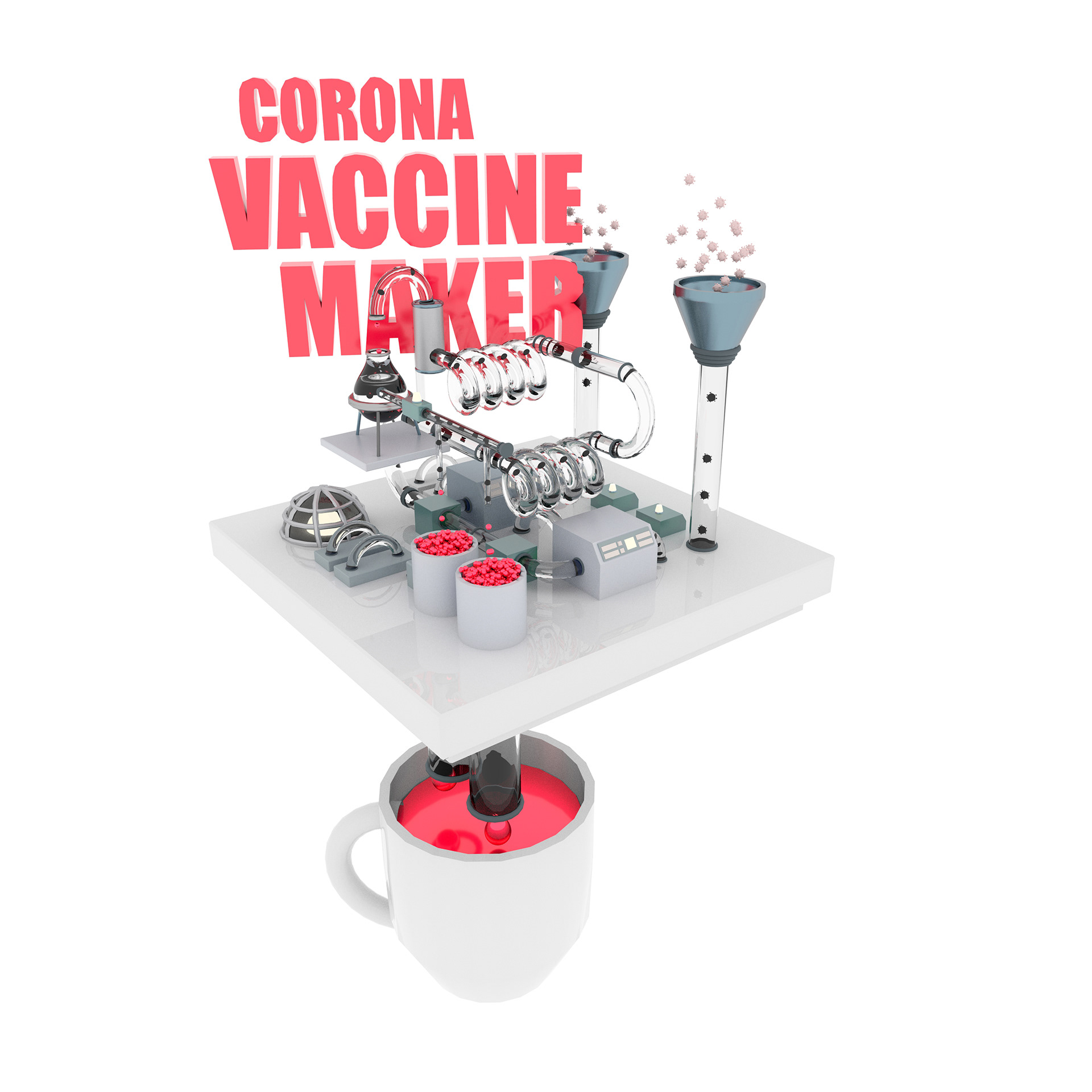 perfekt/design Jessica Krienke Corona Vaccine Maker 3D