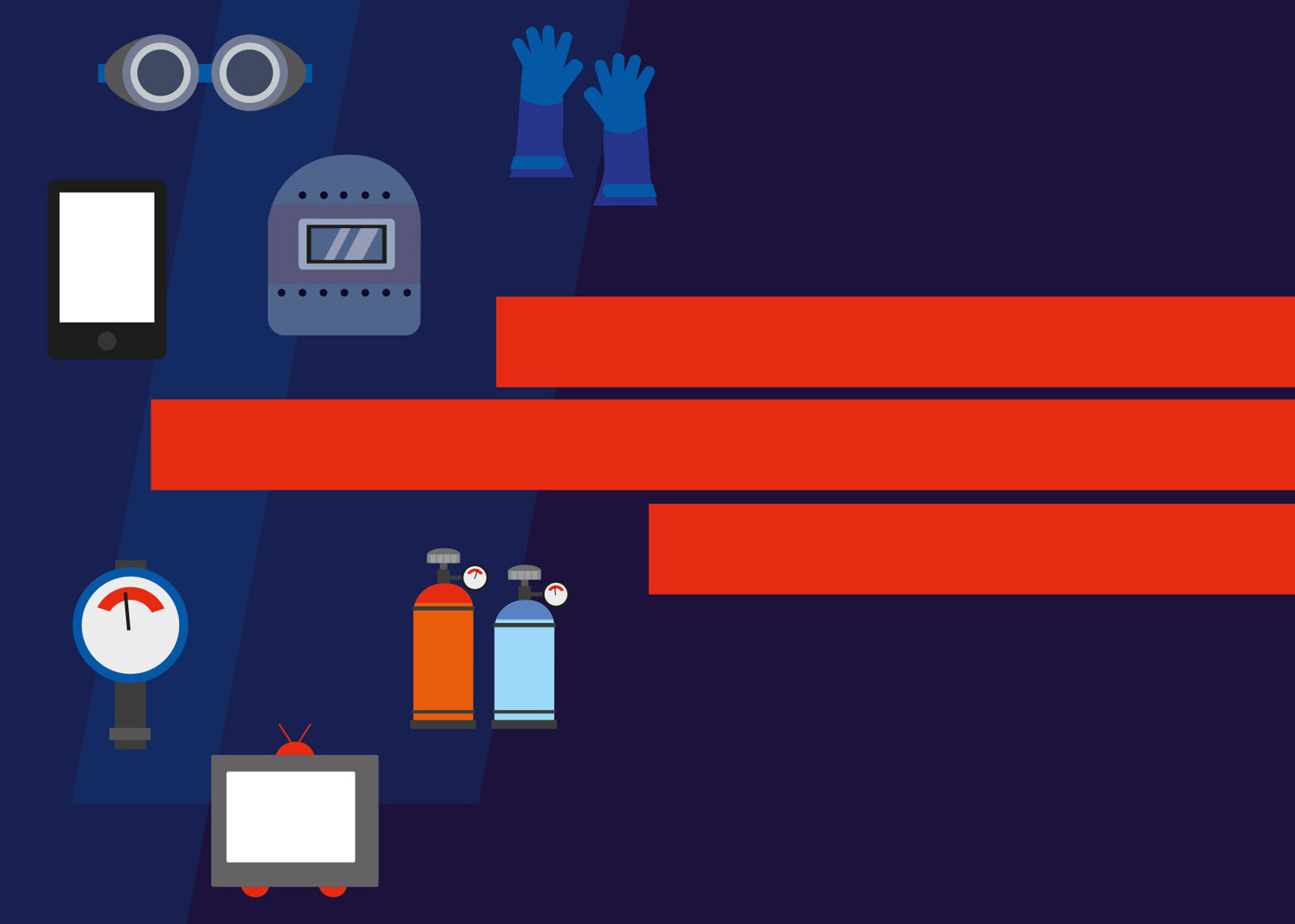 Icons für Schweißerbranche