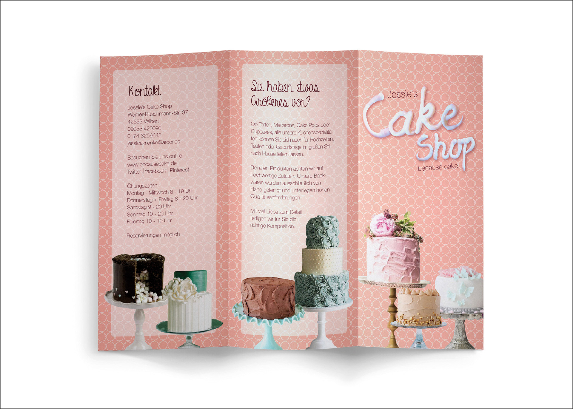 Flyer für einen Cake Shop