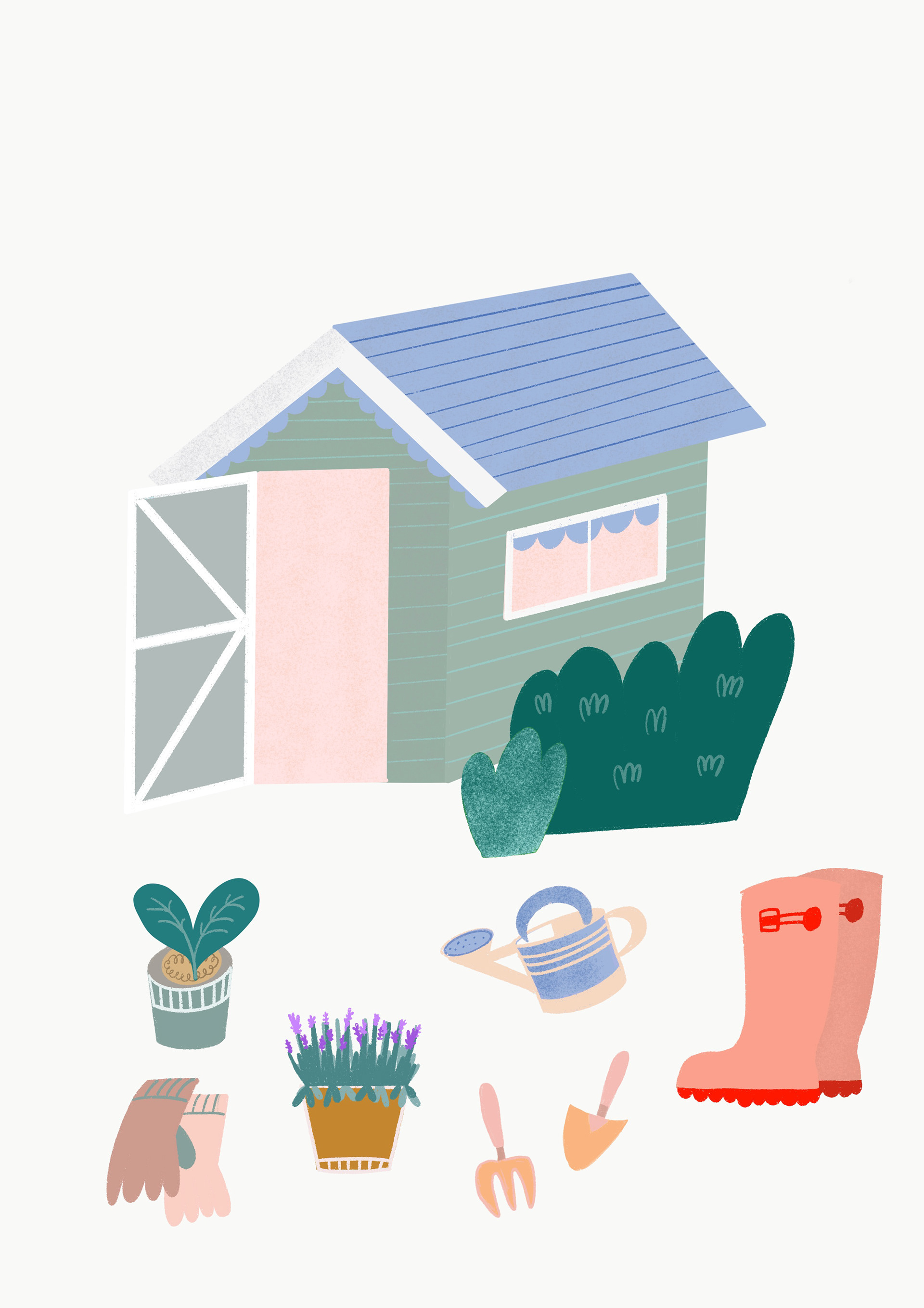 Gardening in Procreate