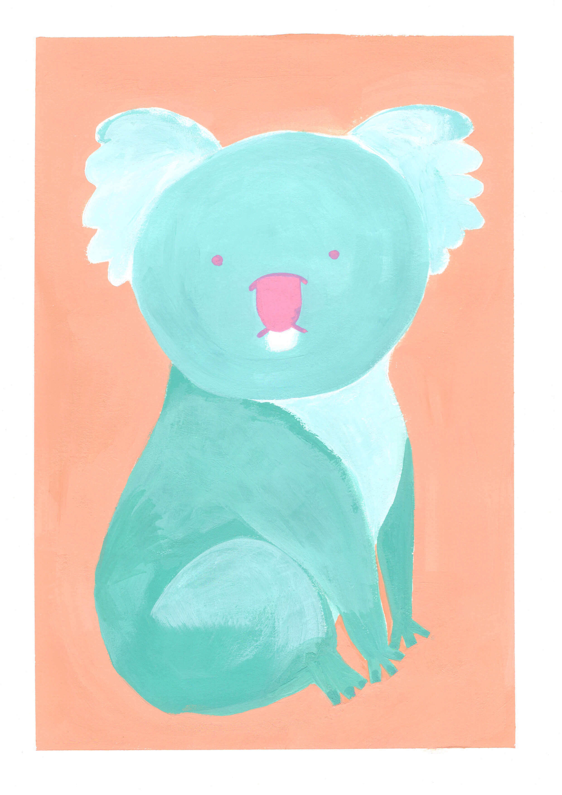 Koala in Gouache