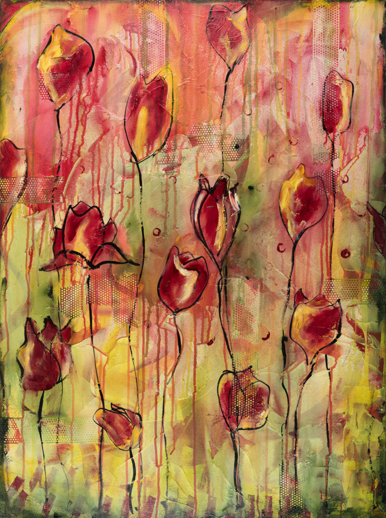 Tulips 30x40 (2’ 6” x 3’ 4”) $1000