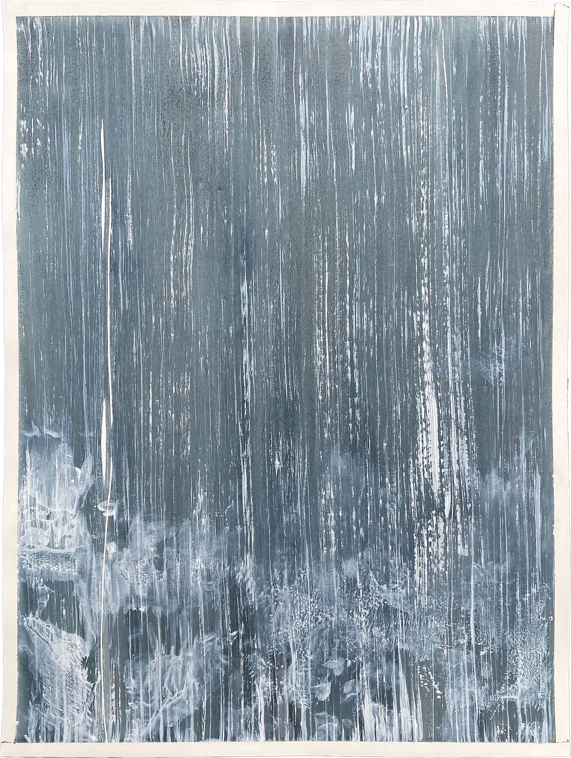 Deluge, 18"x24", acrylic on paper, 2025