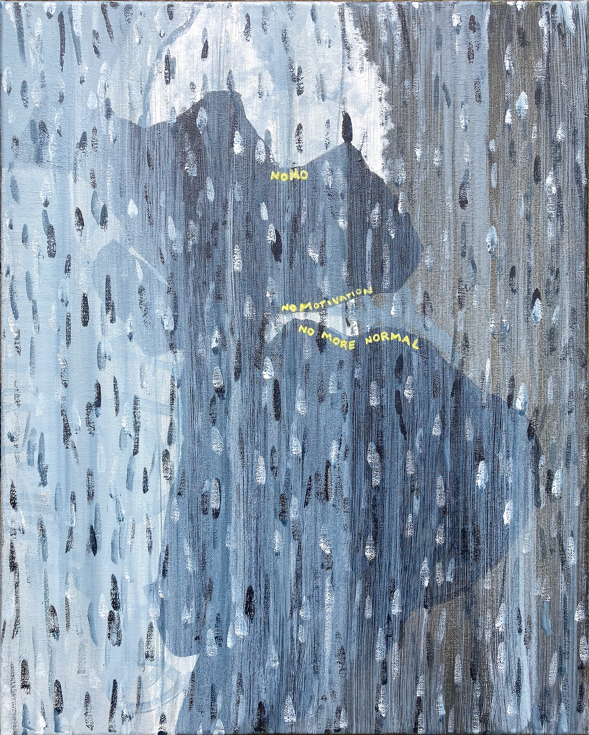 NOMO, acrylic on canvas, 16" x 20", 2023