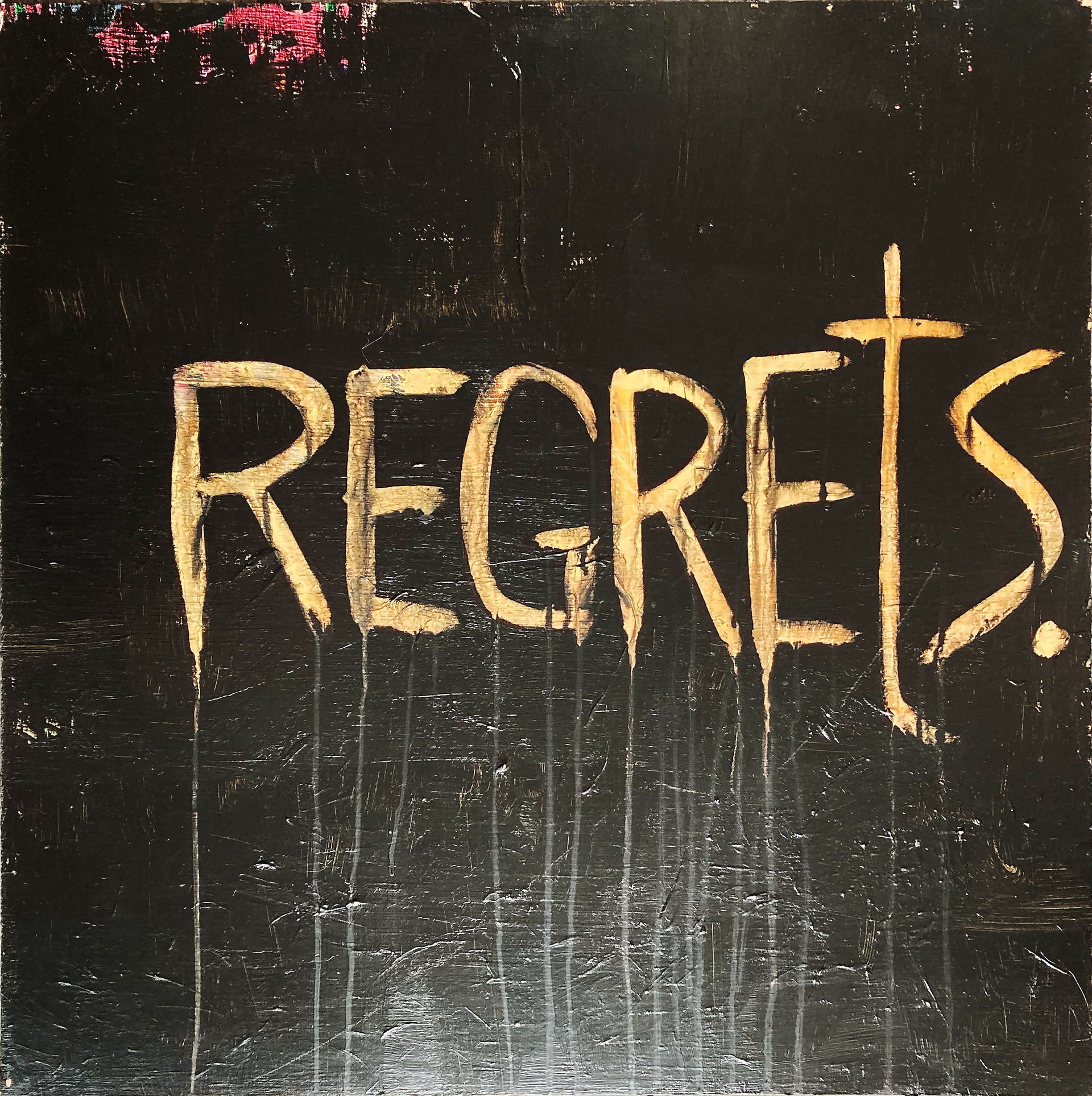 Regrets, acrylic on panel, 24" x 24", 2021