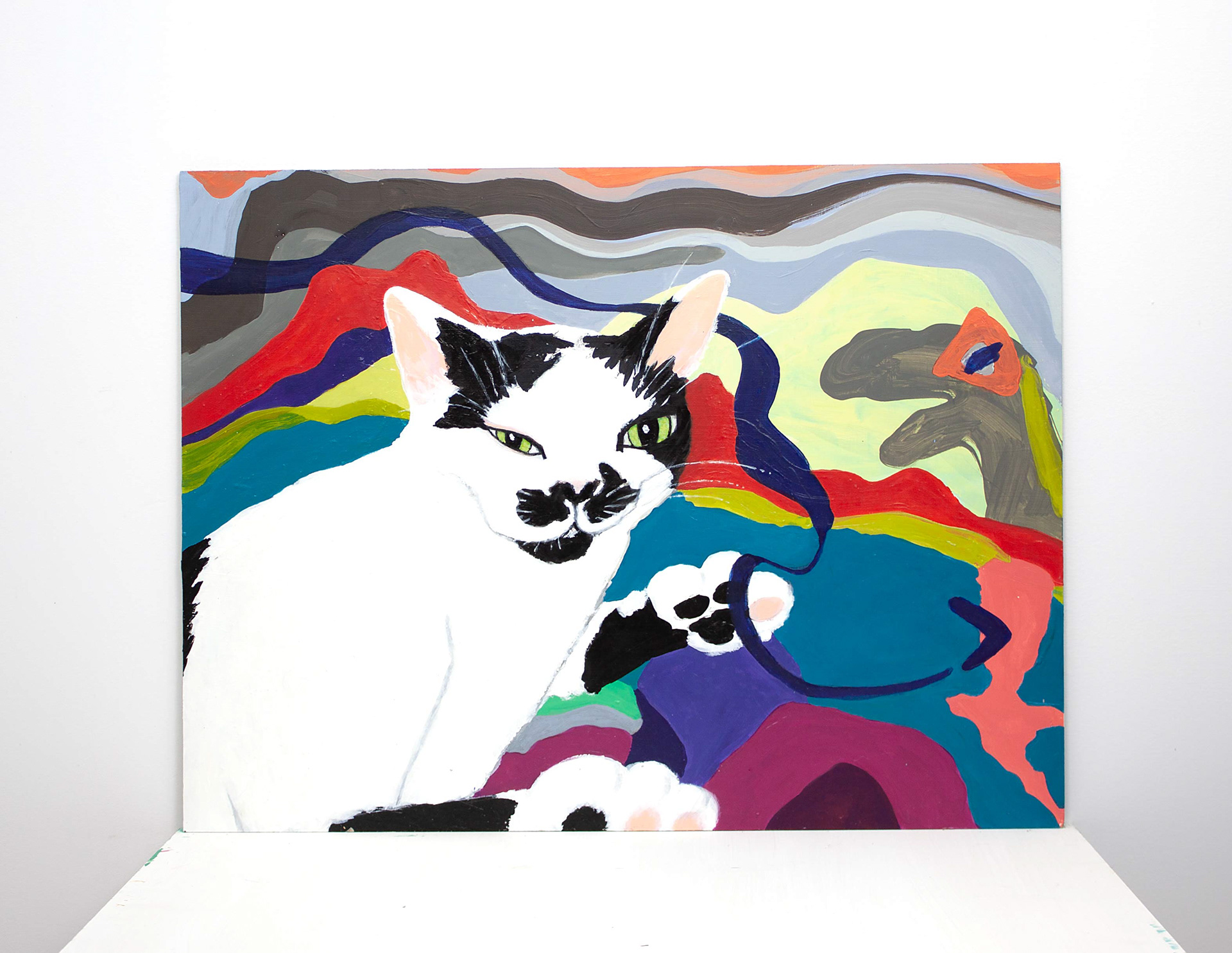 Rolandia (Rollie), acrylic on panel, 30" x 24", 2020