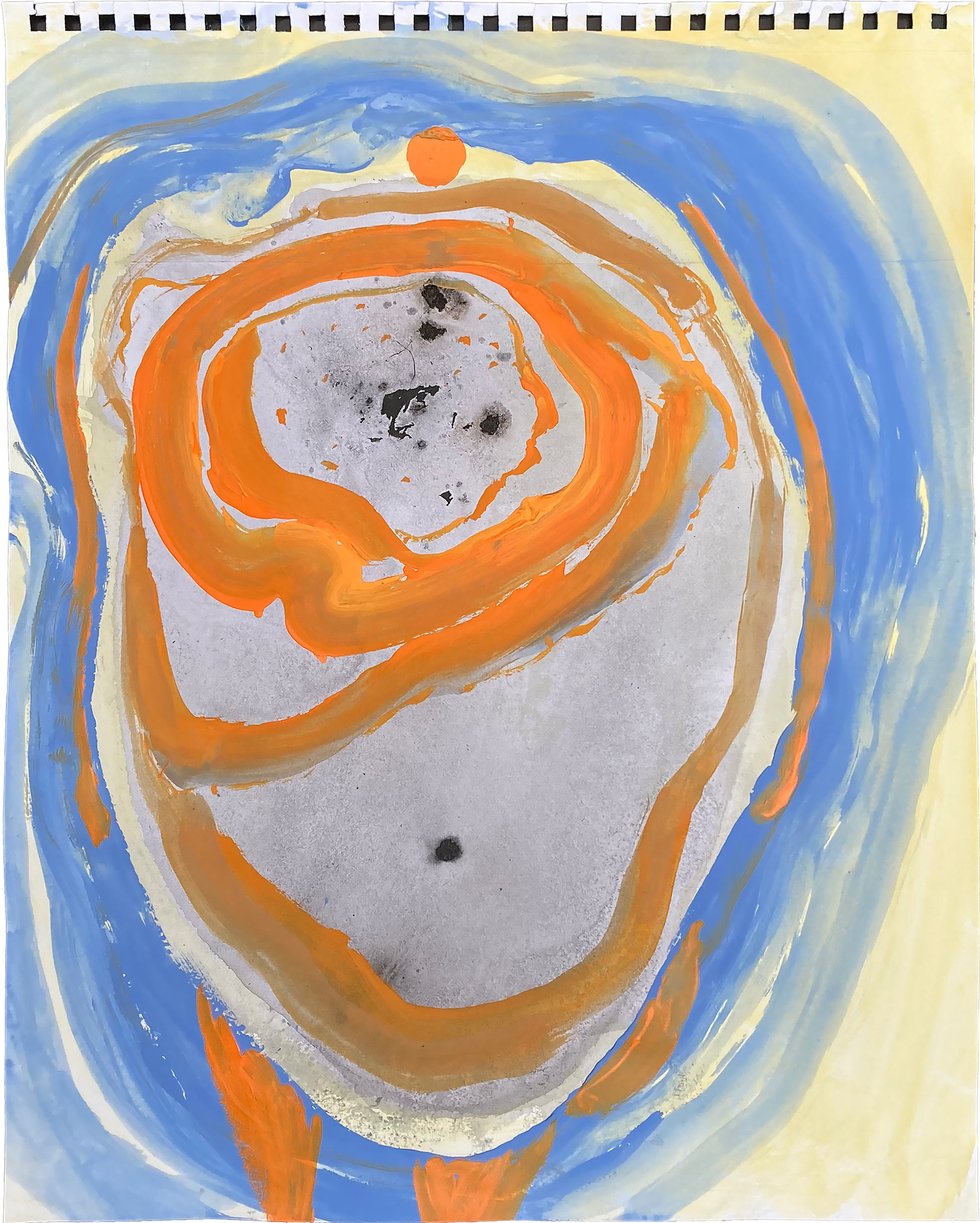 Venus, 14" x 17.5", acrylic and ink on paper, 2025