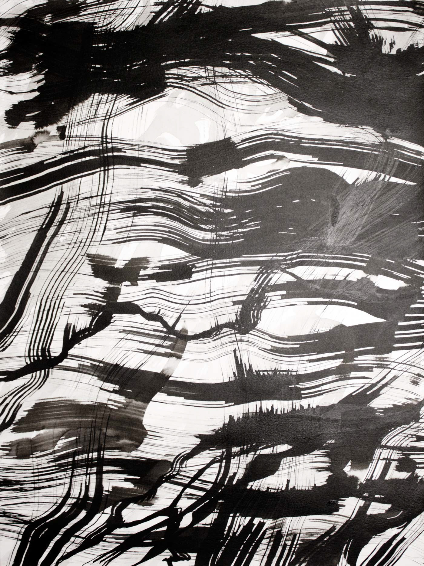 The Net, ink on watercolour paper, 18" x 24", 2018