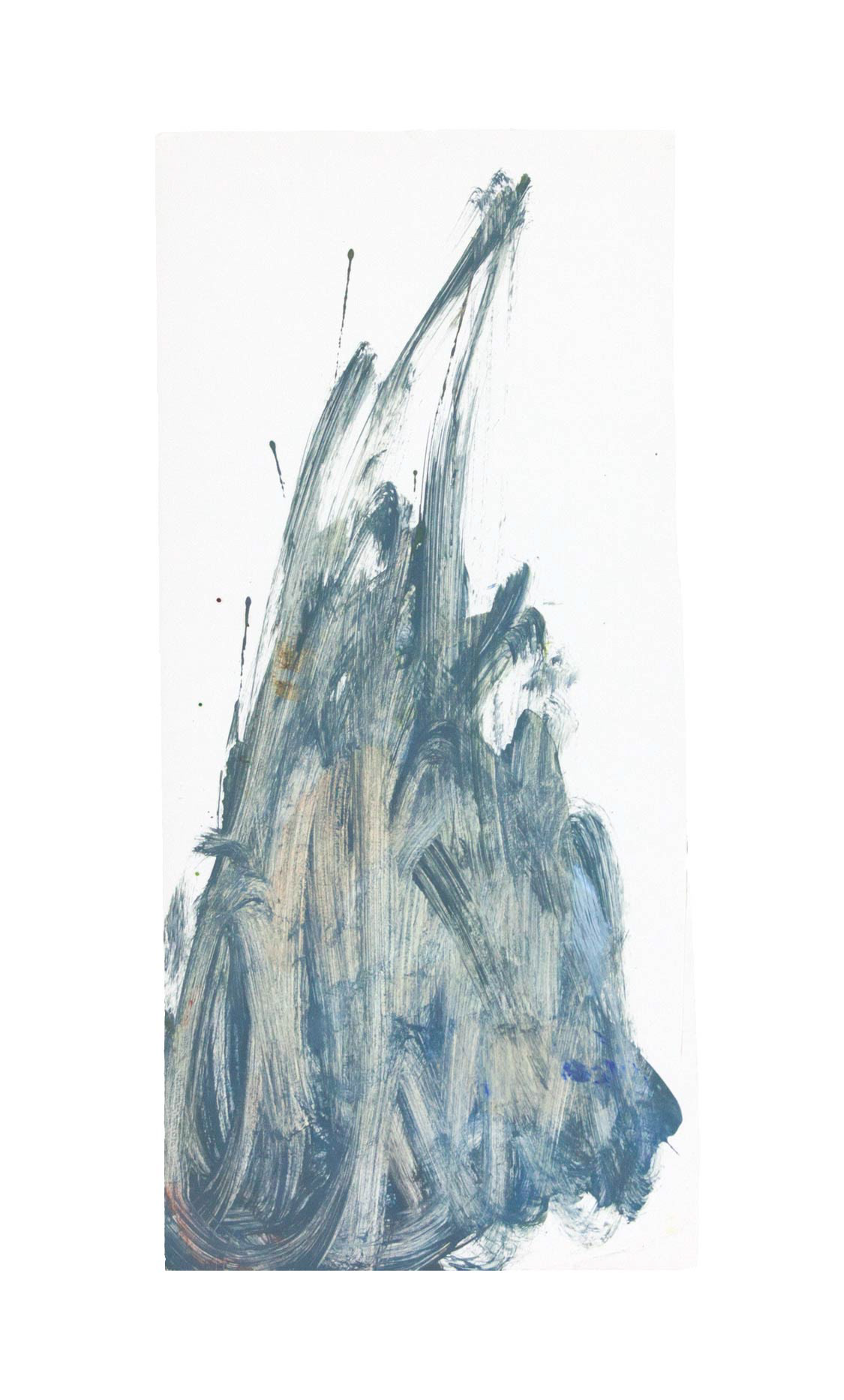 Wave, oil on foamcore, 5" x 16", 2019