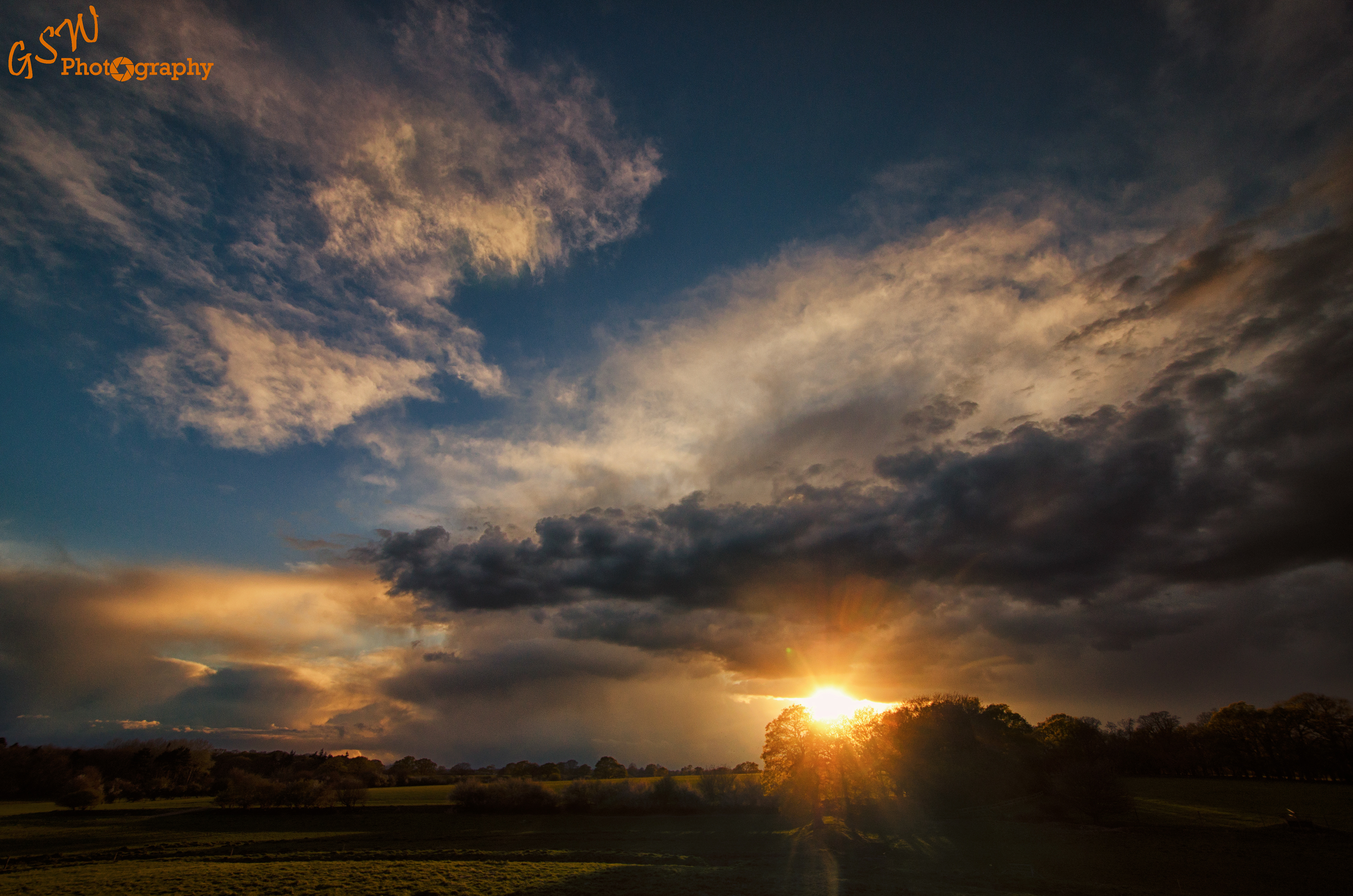 Sunset after the storm, Sussex