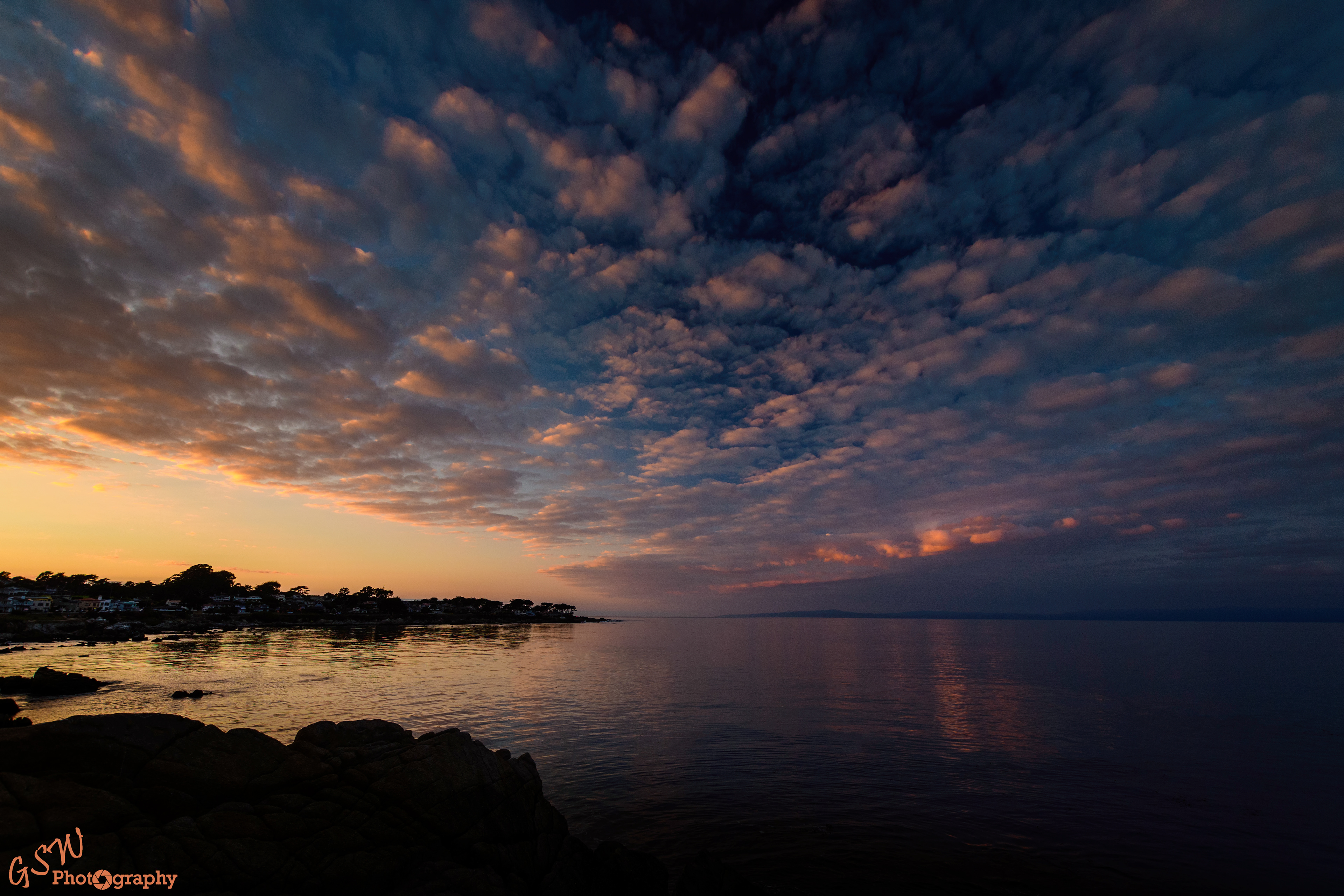 Lovers Point Sunset, California