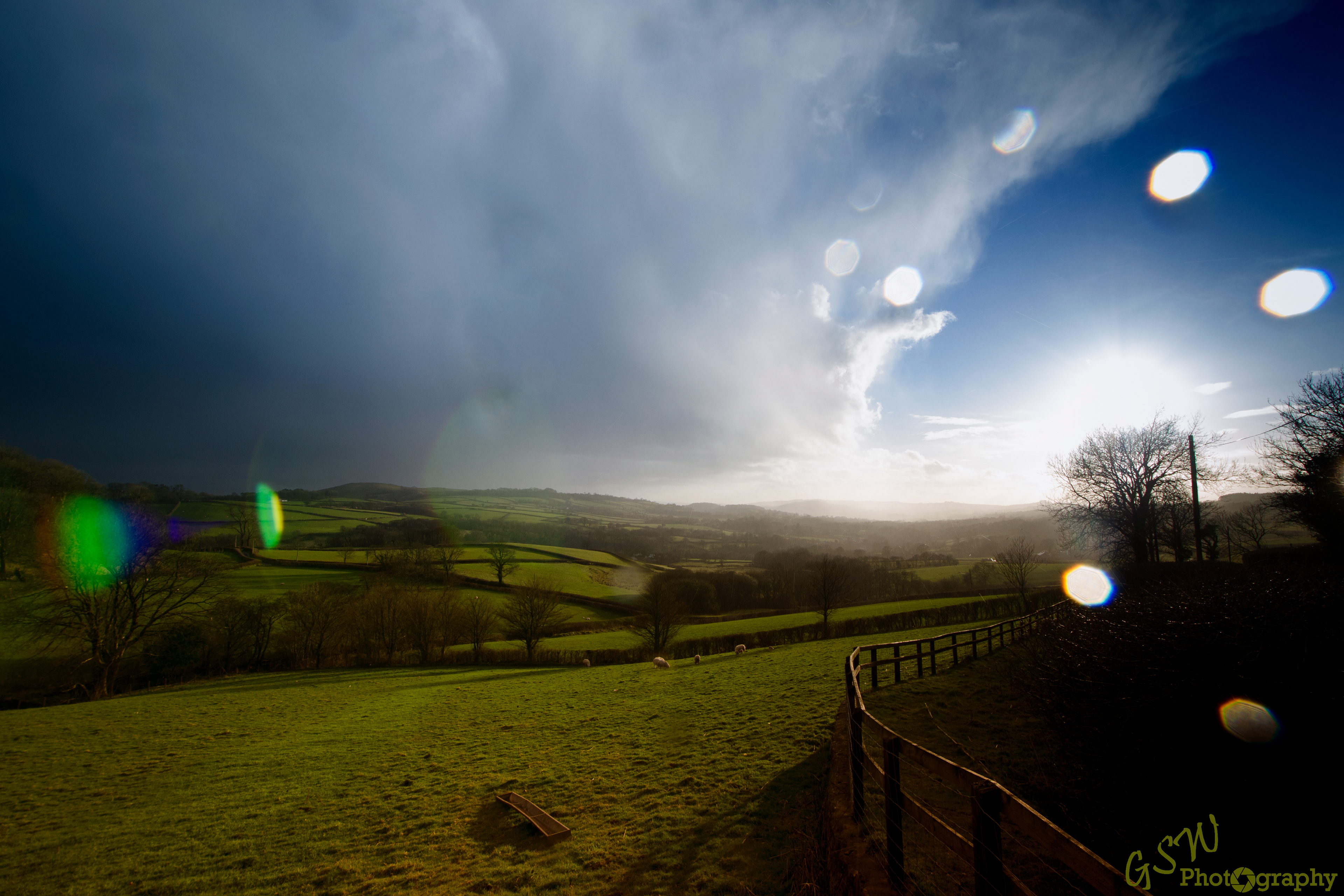 Sunshine after the storm, Wales