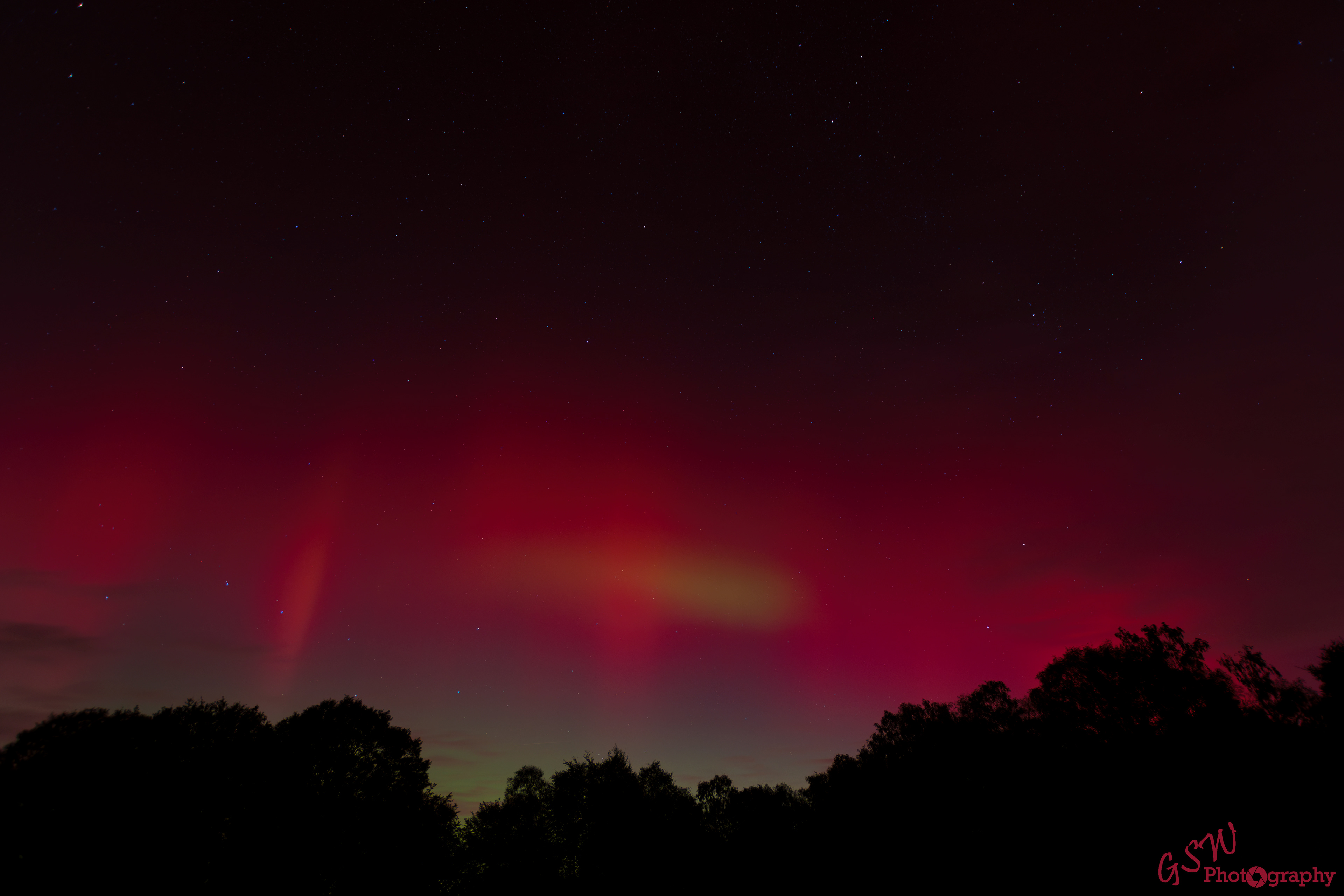 Northern Lights over Sussex, England