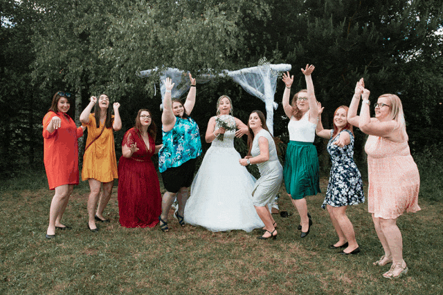 Skupinová fotografie v letu
