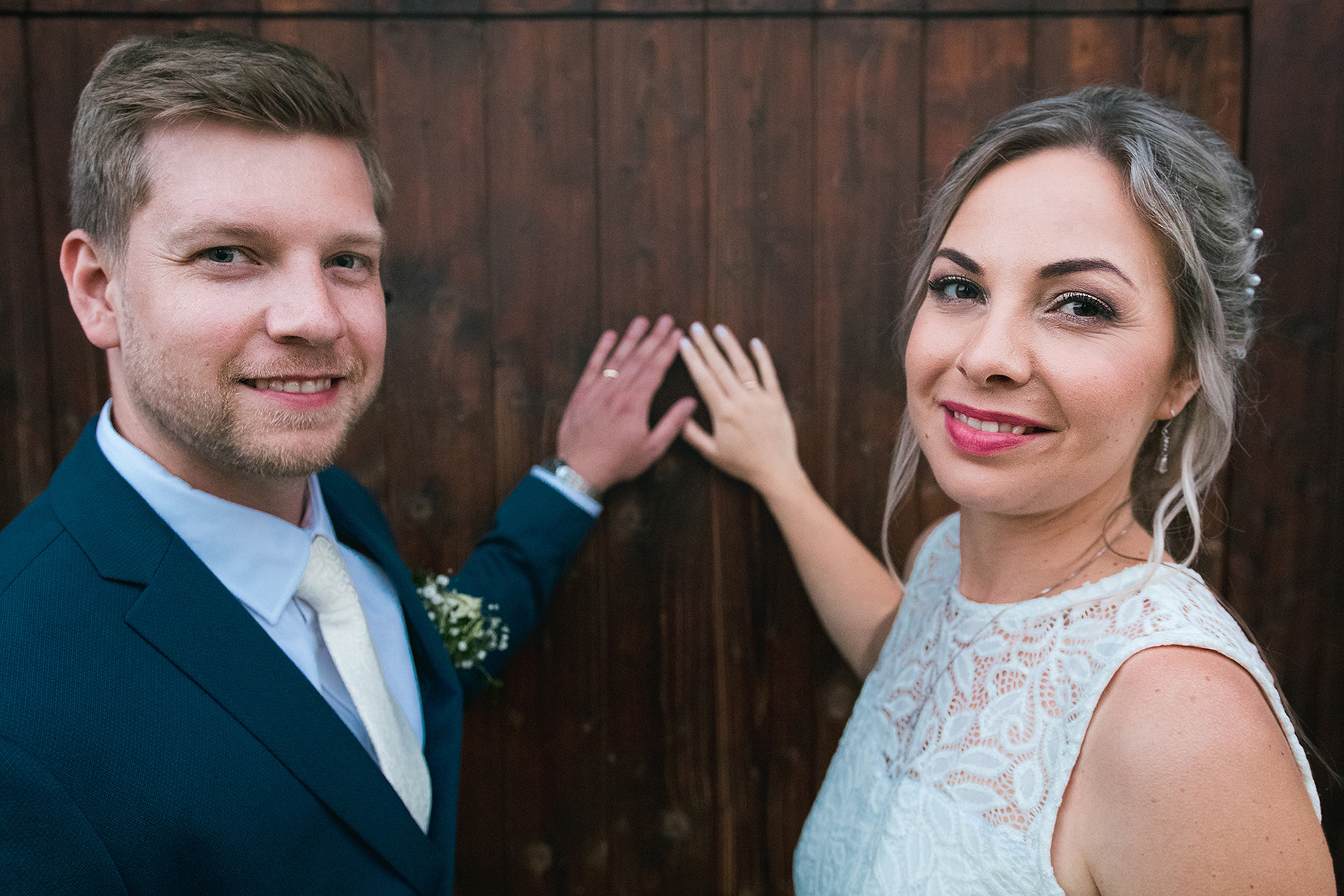 Svatební portrét novomanželů