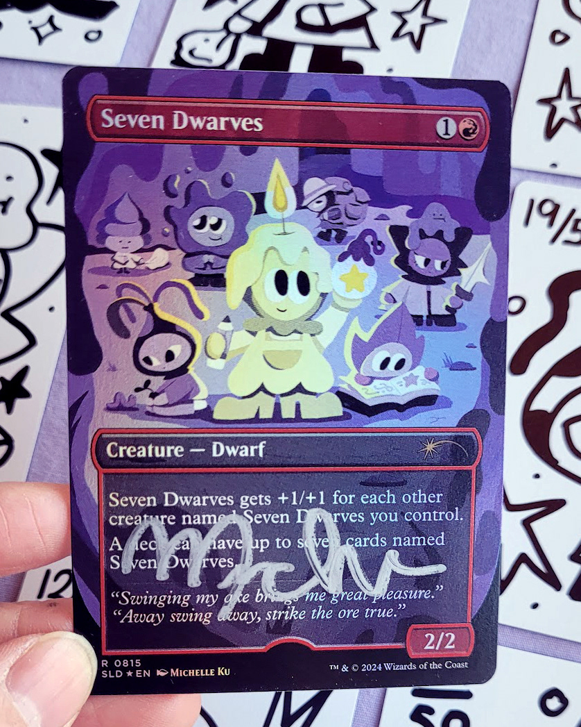 Seven Dwarves Remix Commission for Magic The Gathering, Digital, 2023