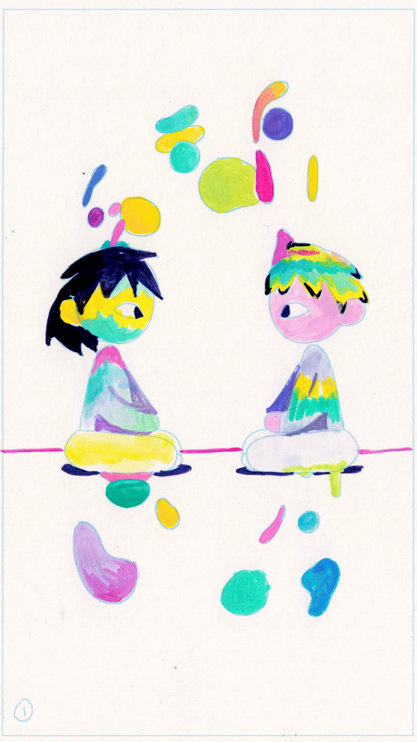 Energy Flow, Hand Painted Animation, 2023