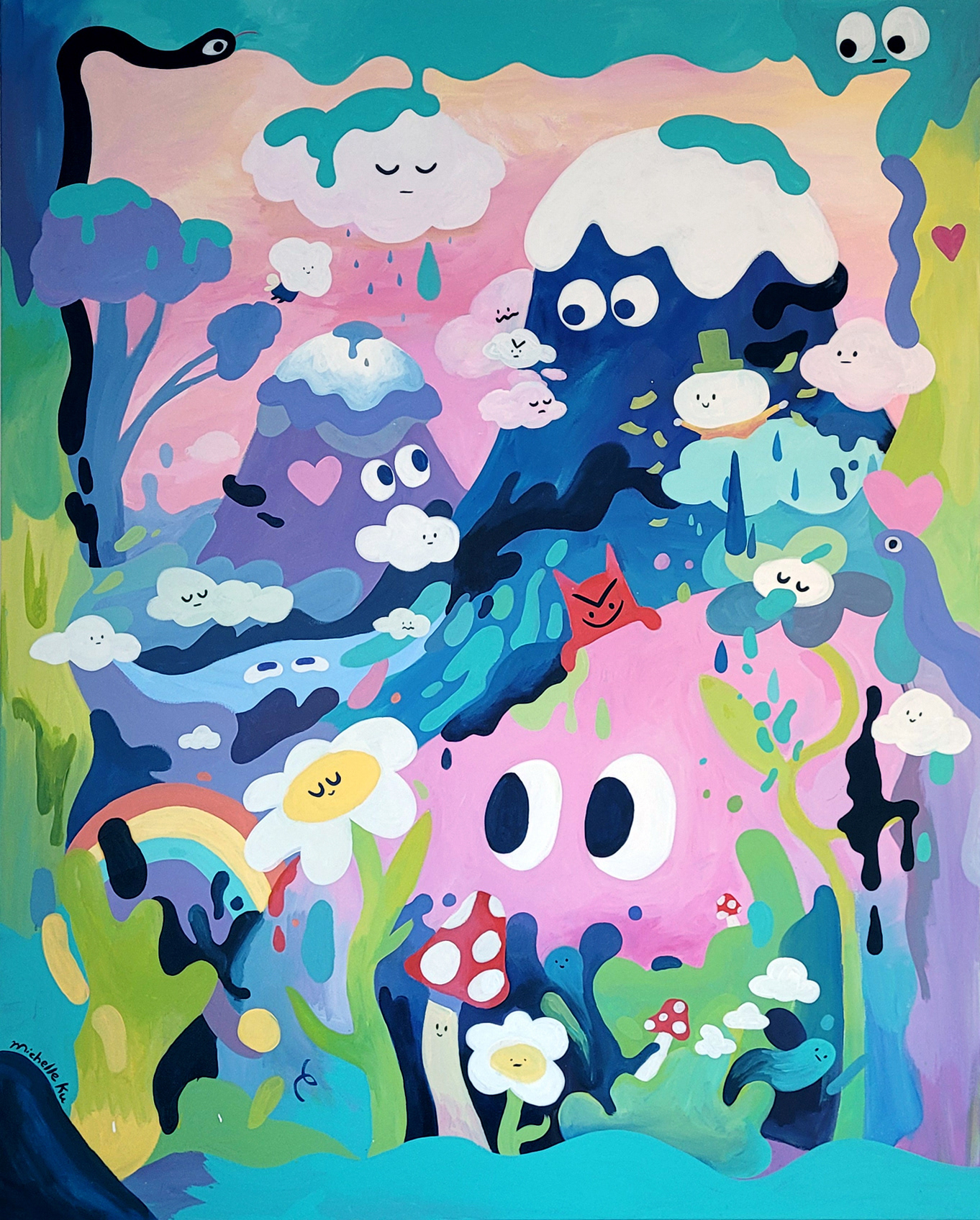 Portal, 40" x 60" Acrylic on Canvas, 2021