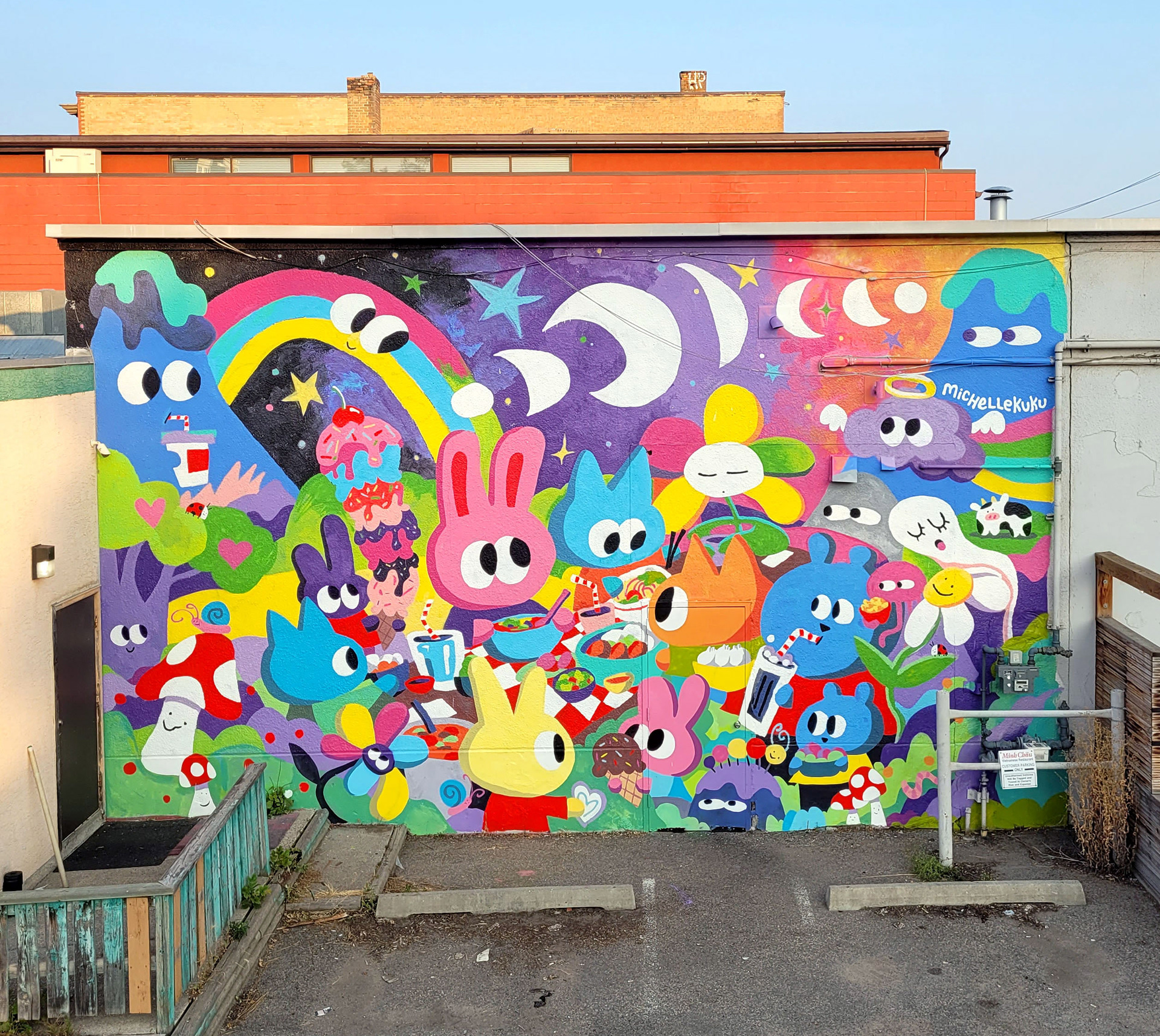 Big Picnic, Mural Commissioned by the Inglewood BIA - Calgary, Alberta, 2025