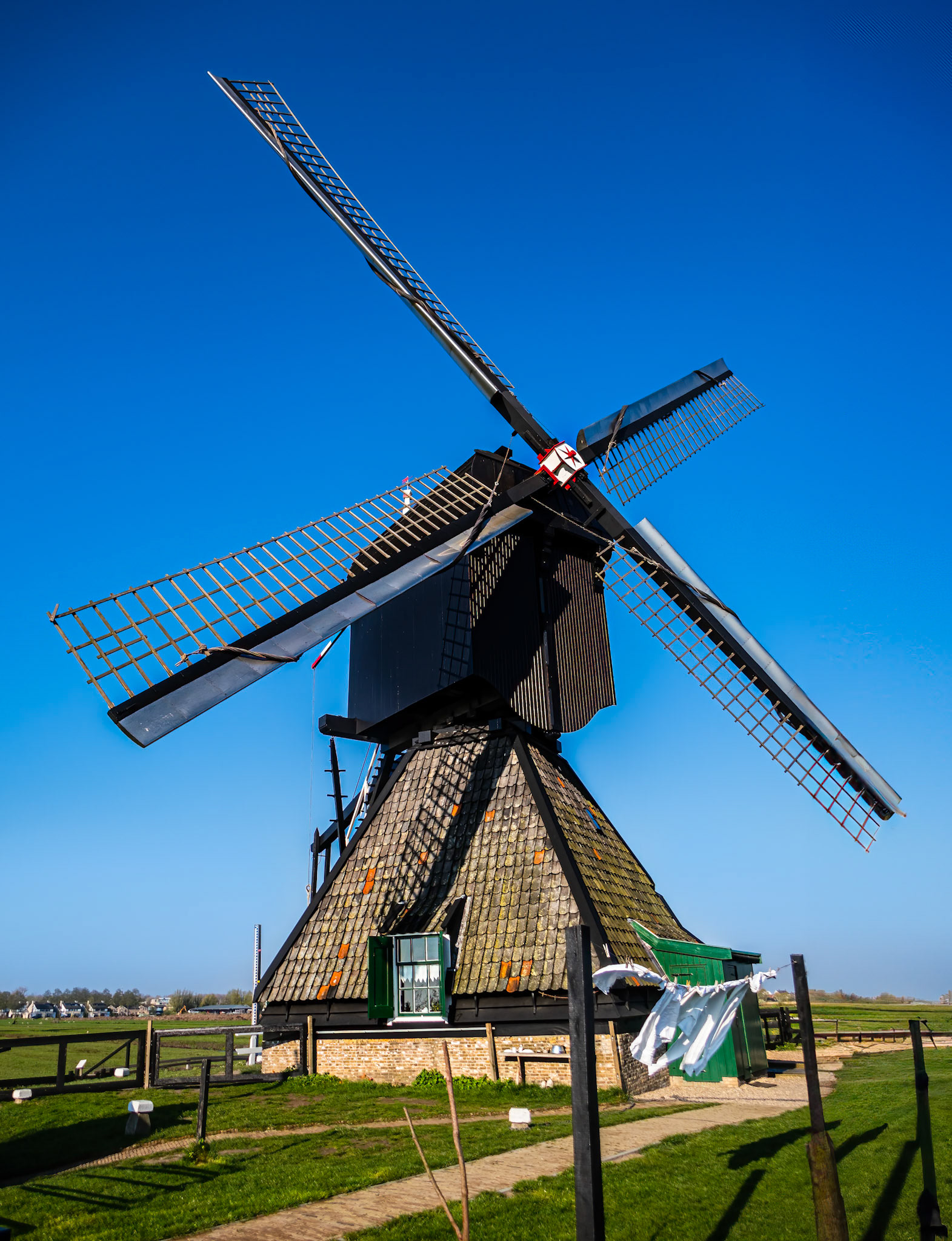 Kinderdijk Windmill. Built in 1738-1740