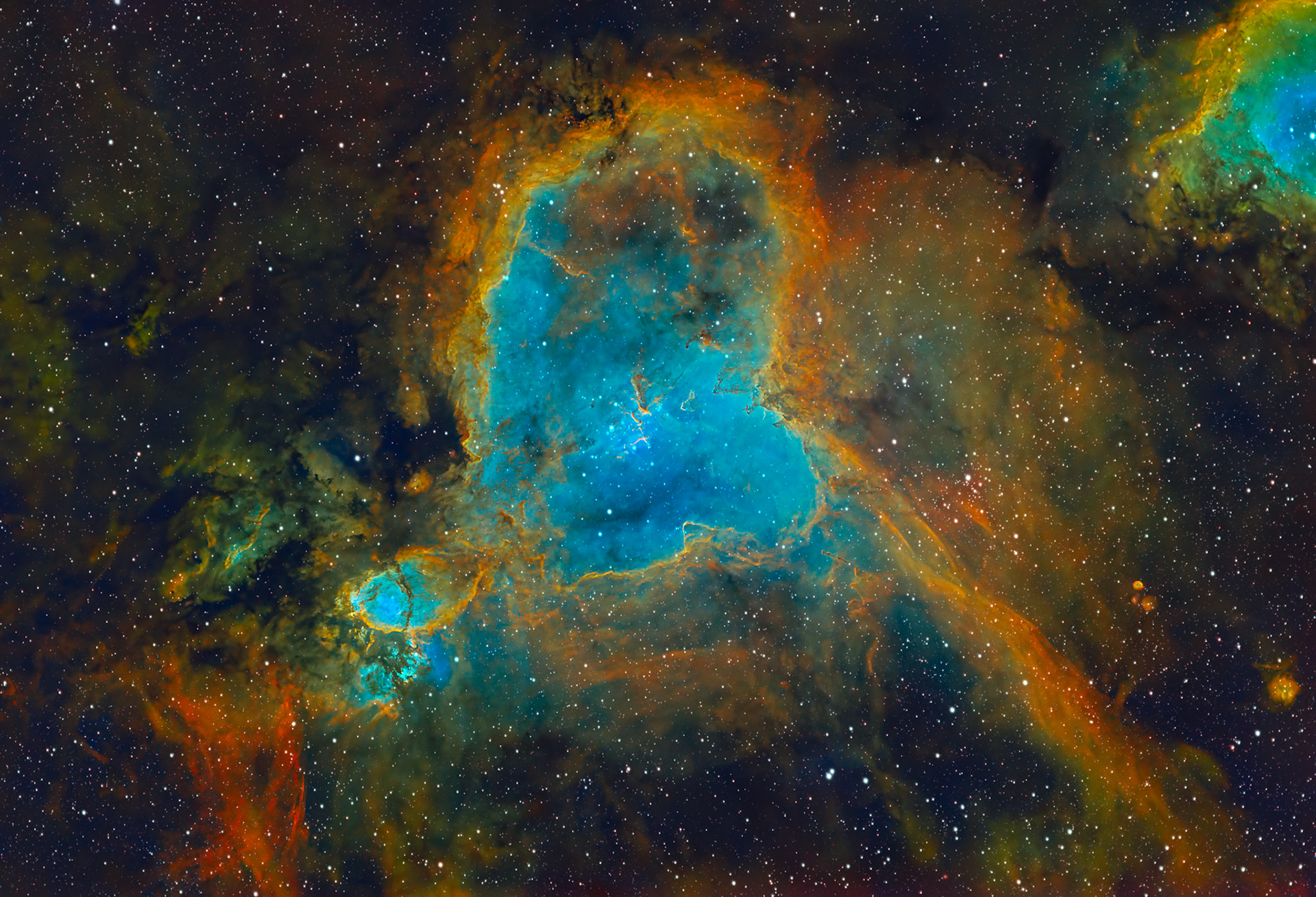IC 1805 / Heart Nebula SHO