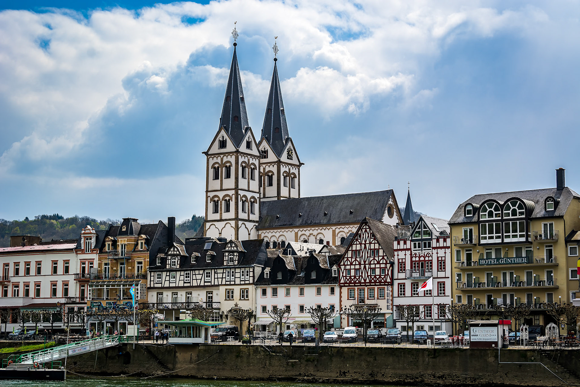 River town of Boppard on the Rhine River