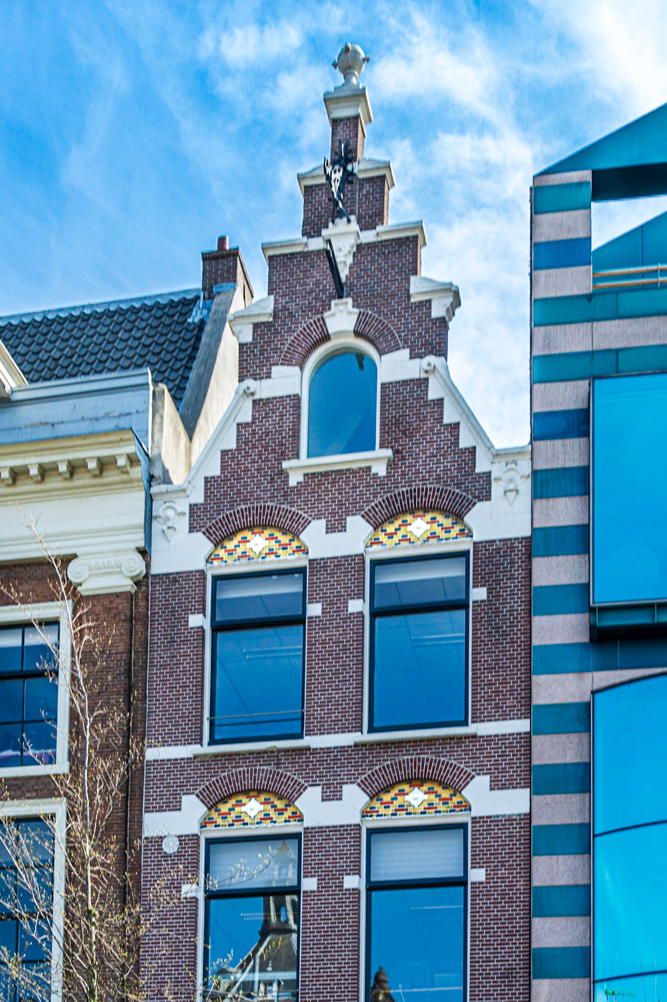 Step gable roof