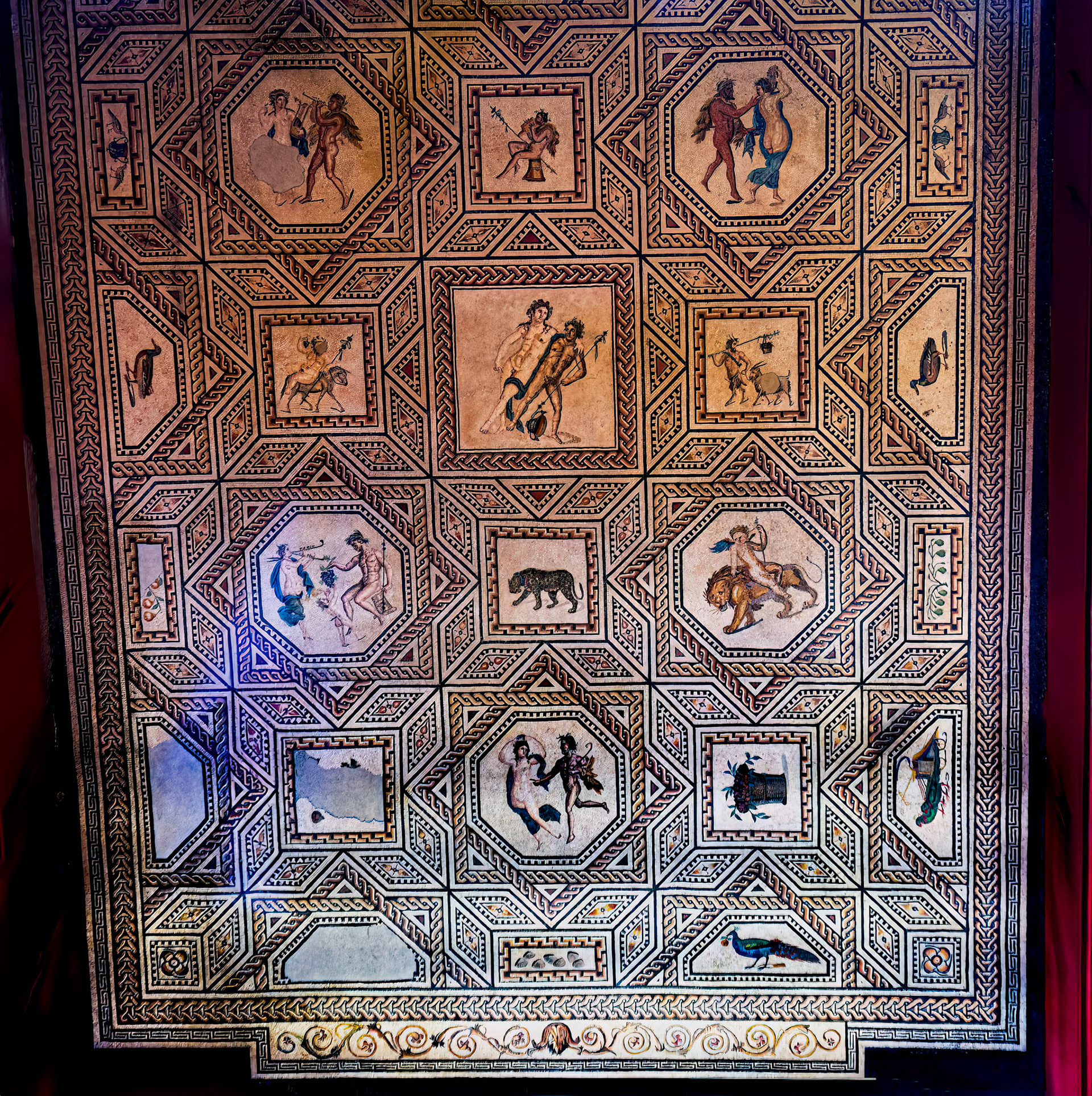 Dionysus Mosaic - Roman mosaic created around 220 or 230 A.D.