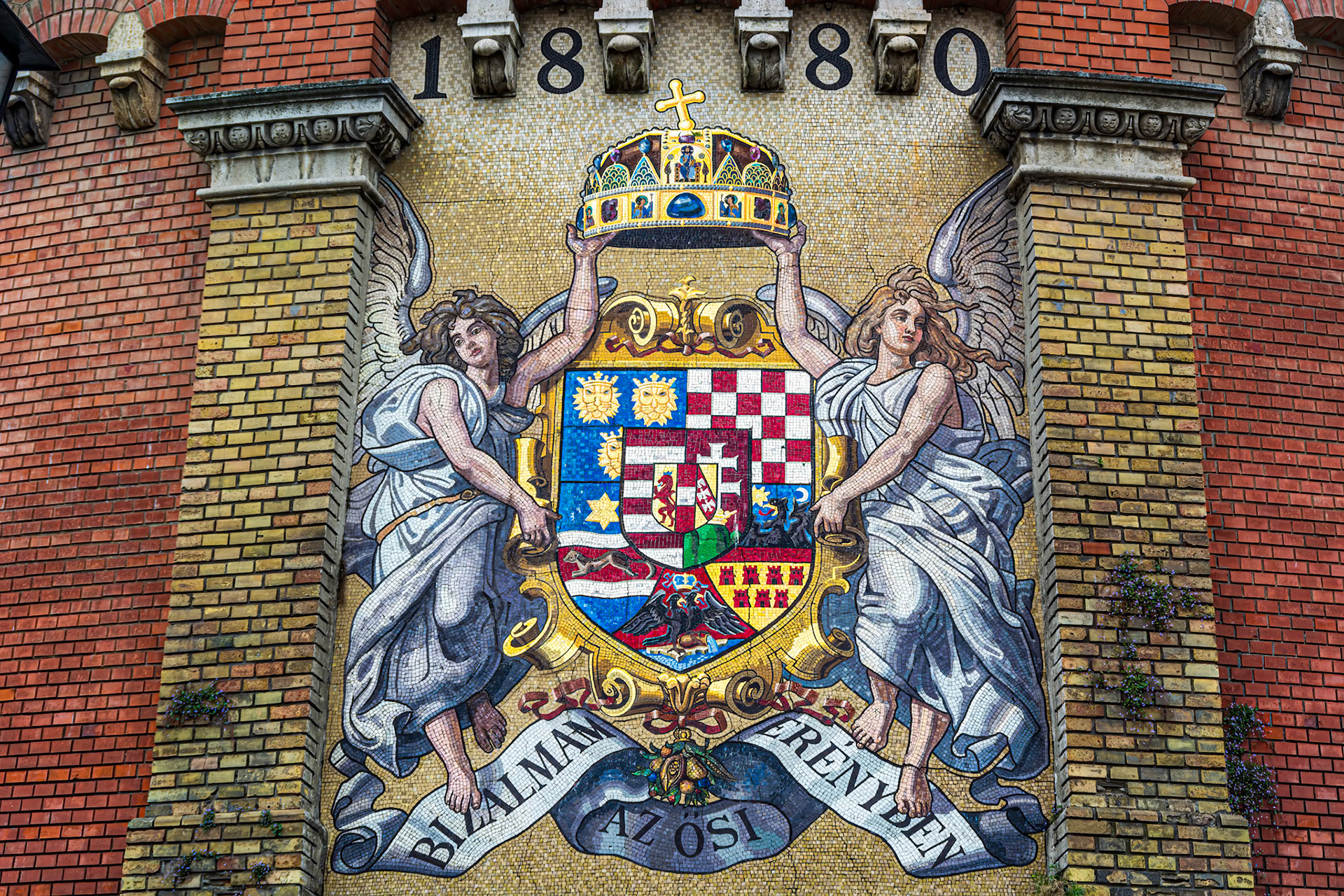 Mosaic above Castle Funicular Entrance