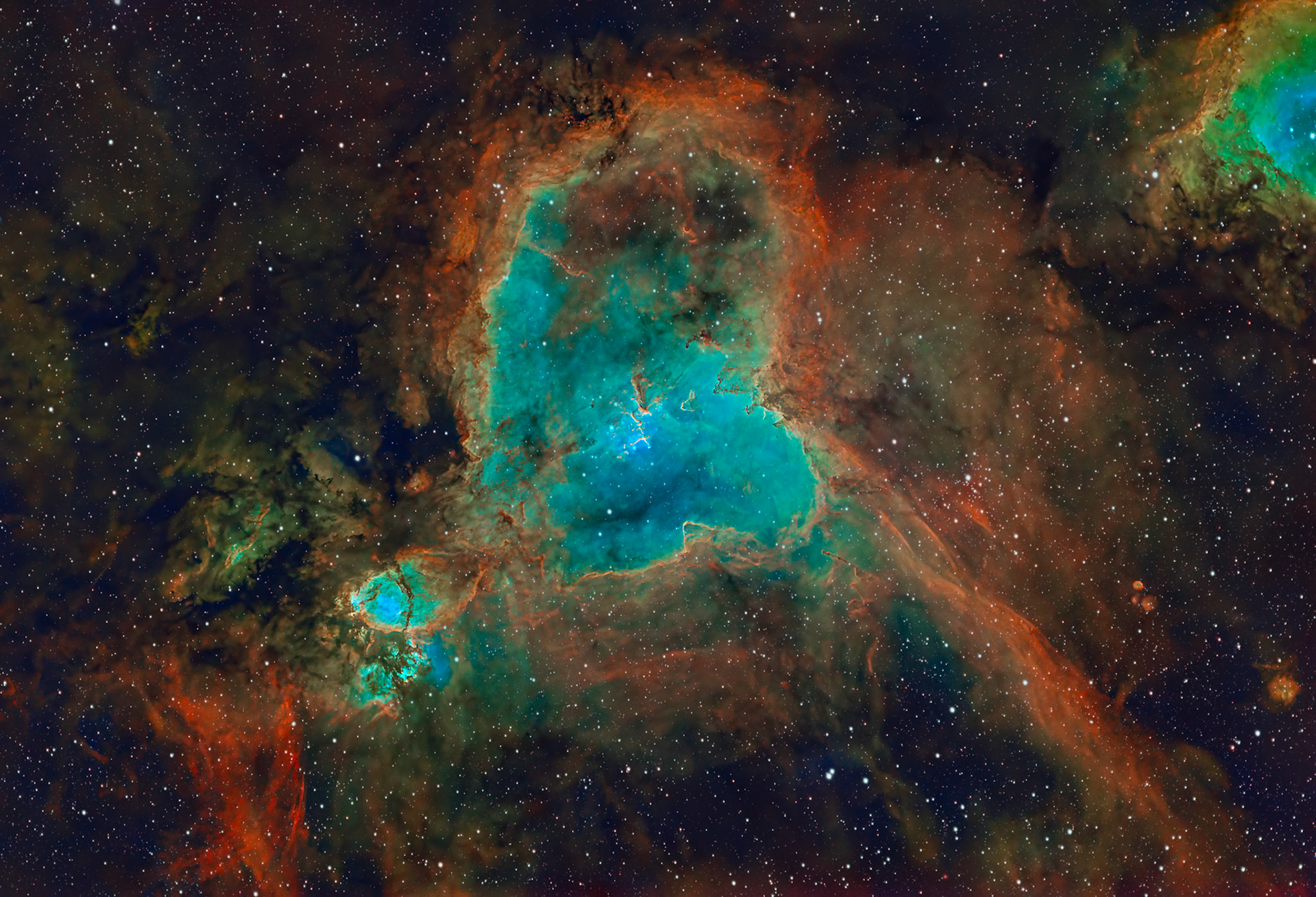 IC 1805 / Heart Nebula SHO