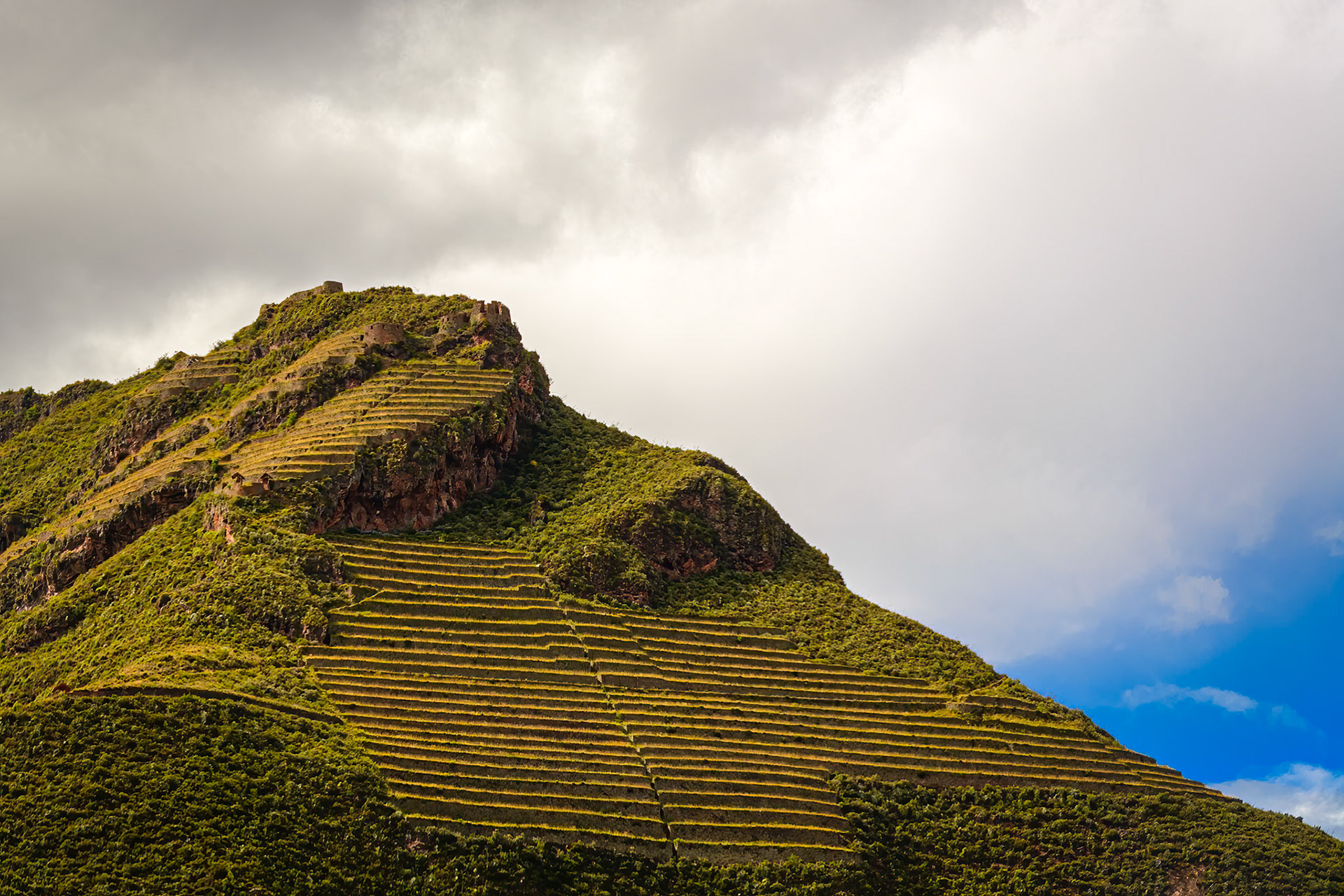 Inca Terraced Fields in Sacred Valley