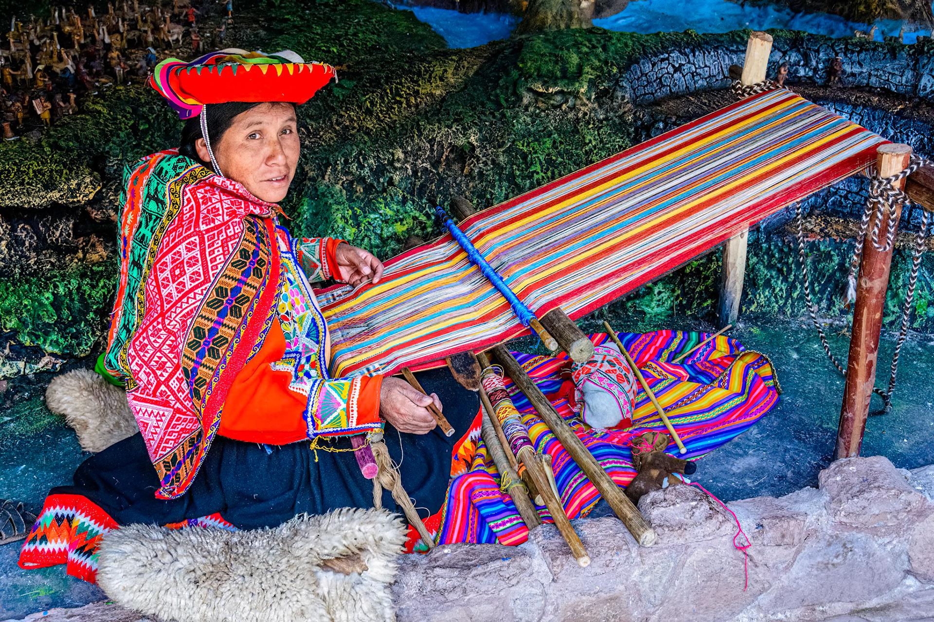 Weaving demonstration