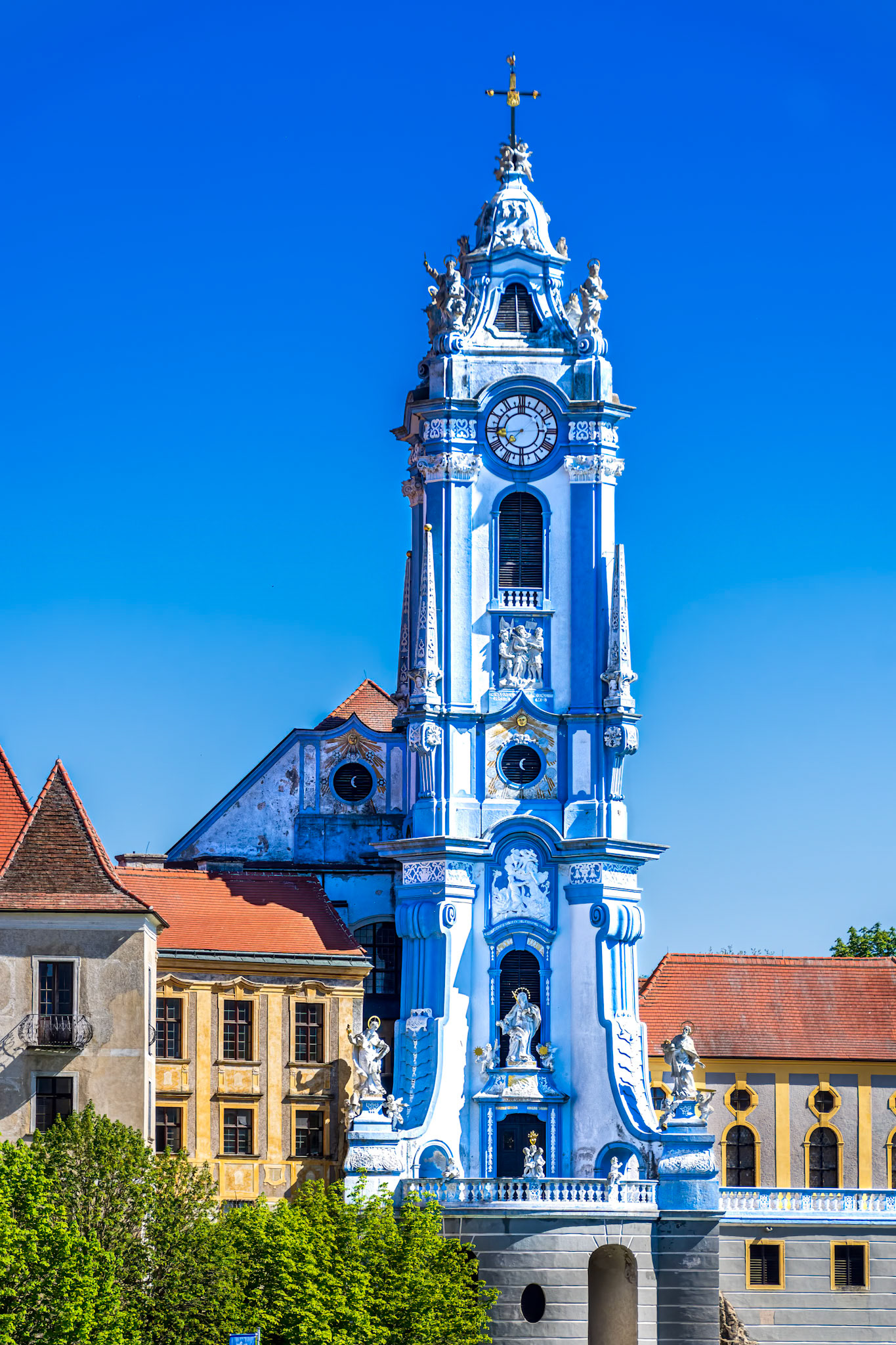 Baroque Blue tower of Dürnstein Abby