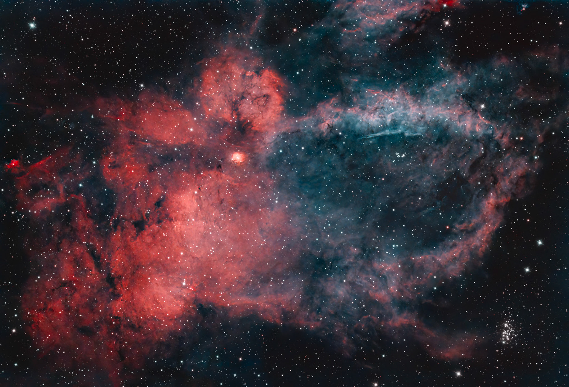 Sh2-157 / Lobster Claw Nebula