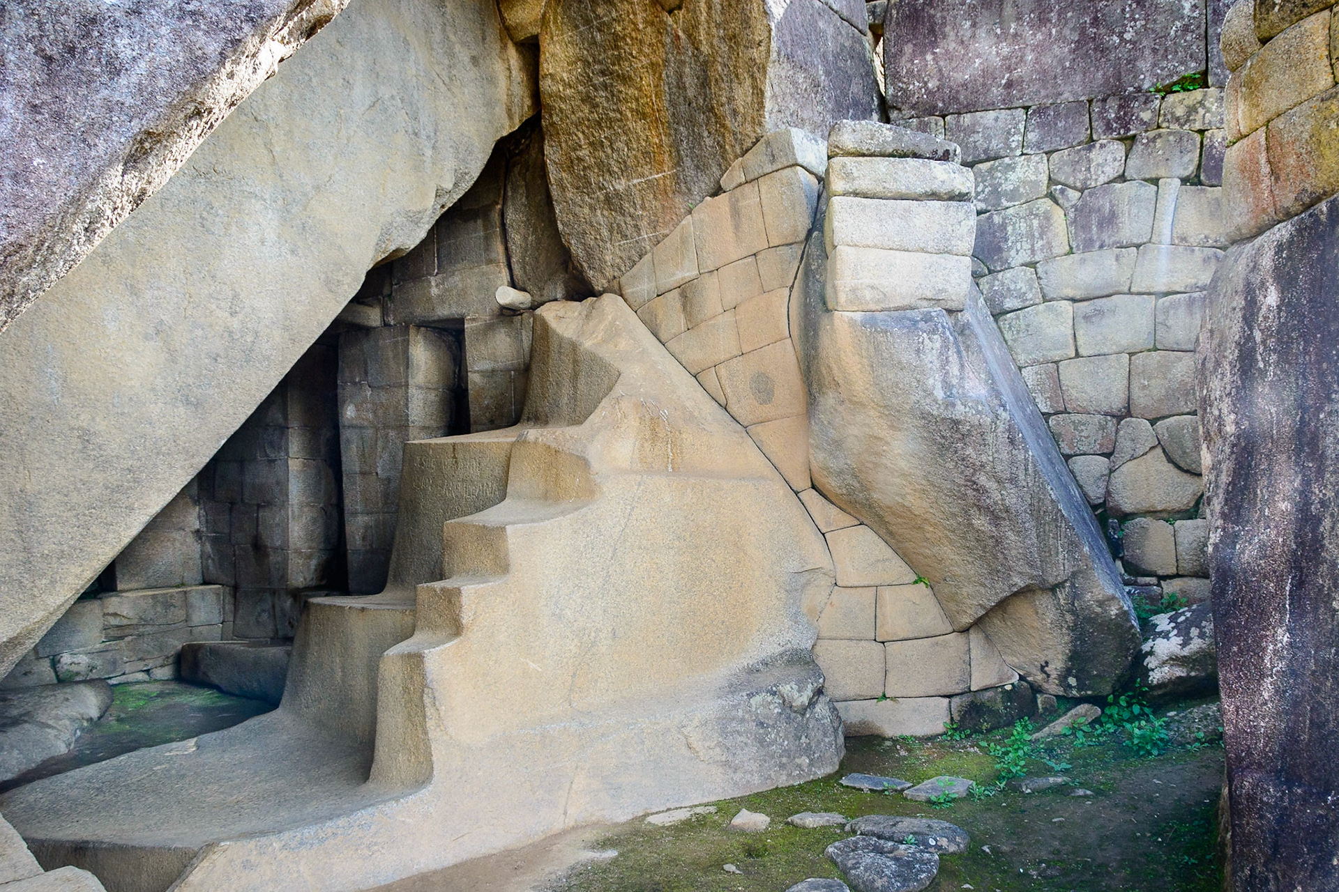 Machu Picchu carved and fitted blocks of stone