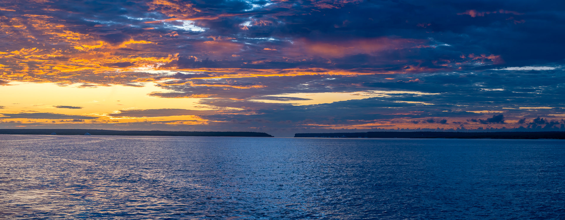 Sunrise off Santa Cruz Island
